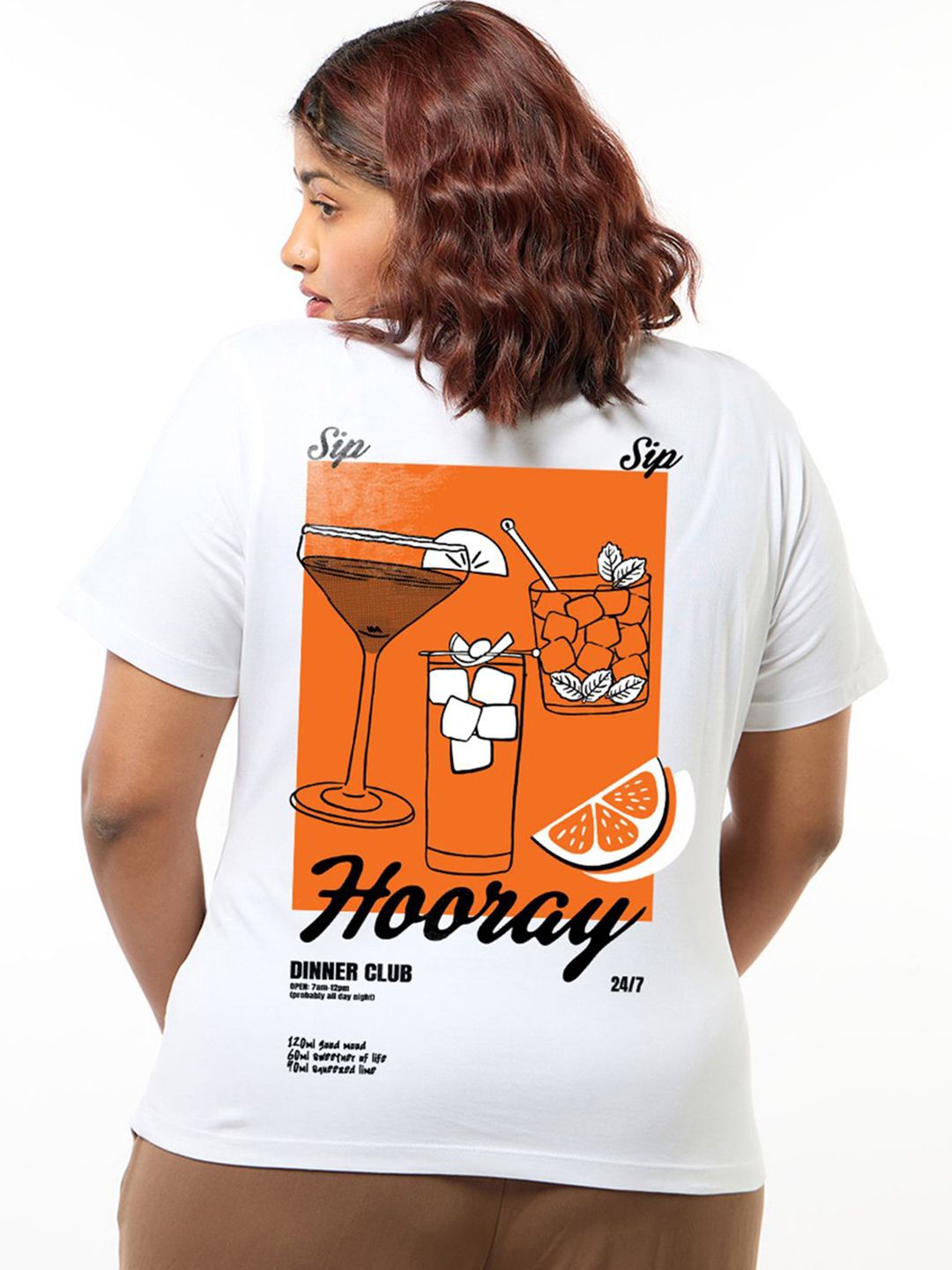 Bewakoof Plus Women Plus Size Graphic Printed Round Neck Cotton T-shirt-picture-39