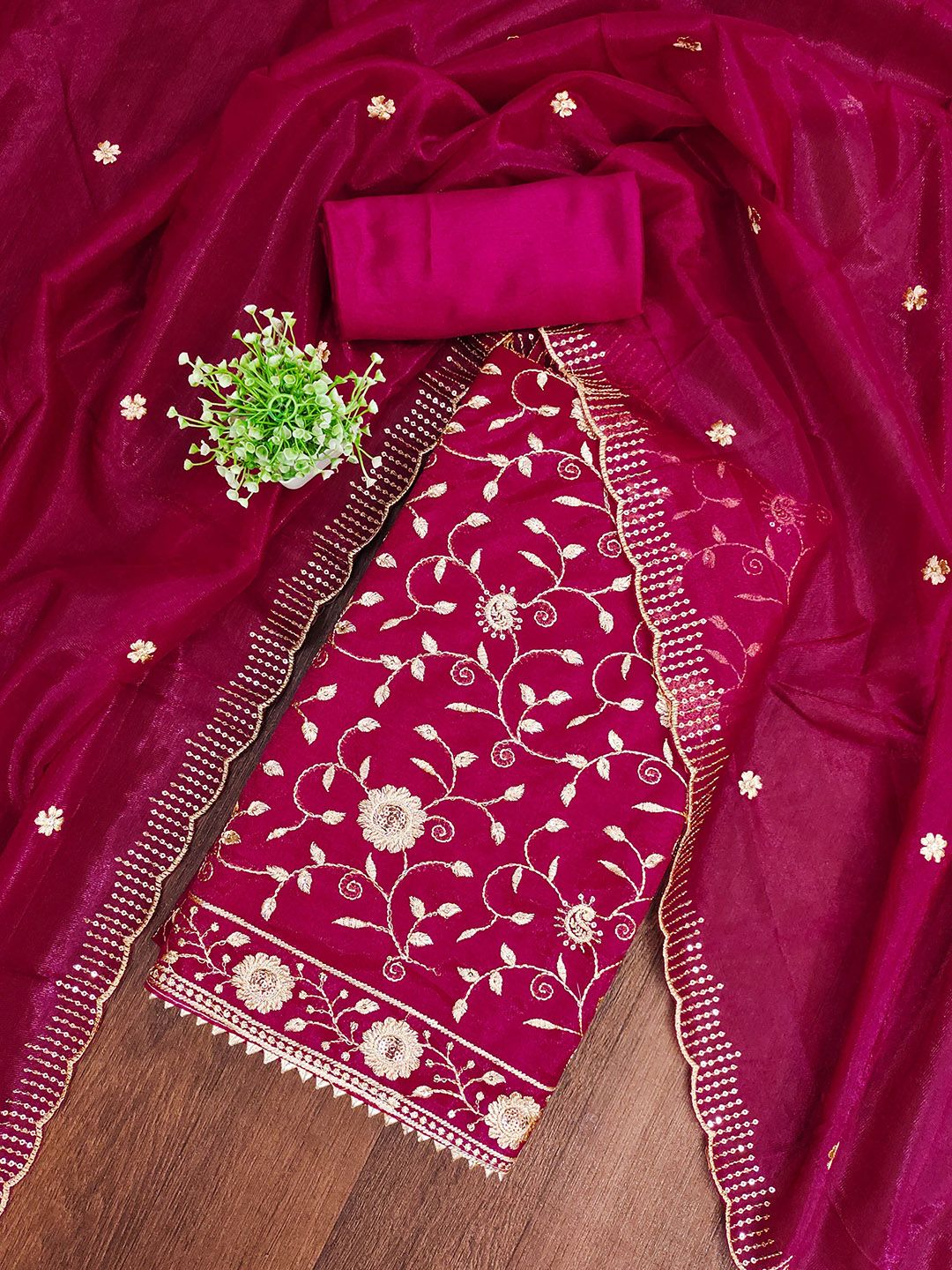 MANVAA Embroidered Unstitched Dress Material-image-21