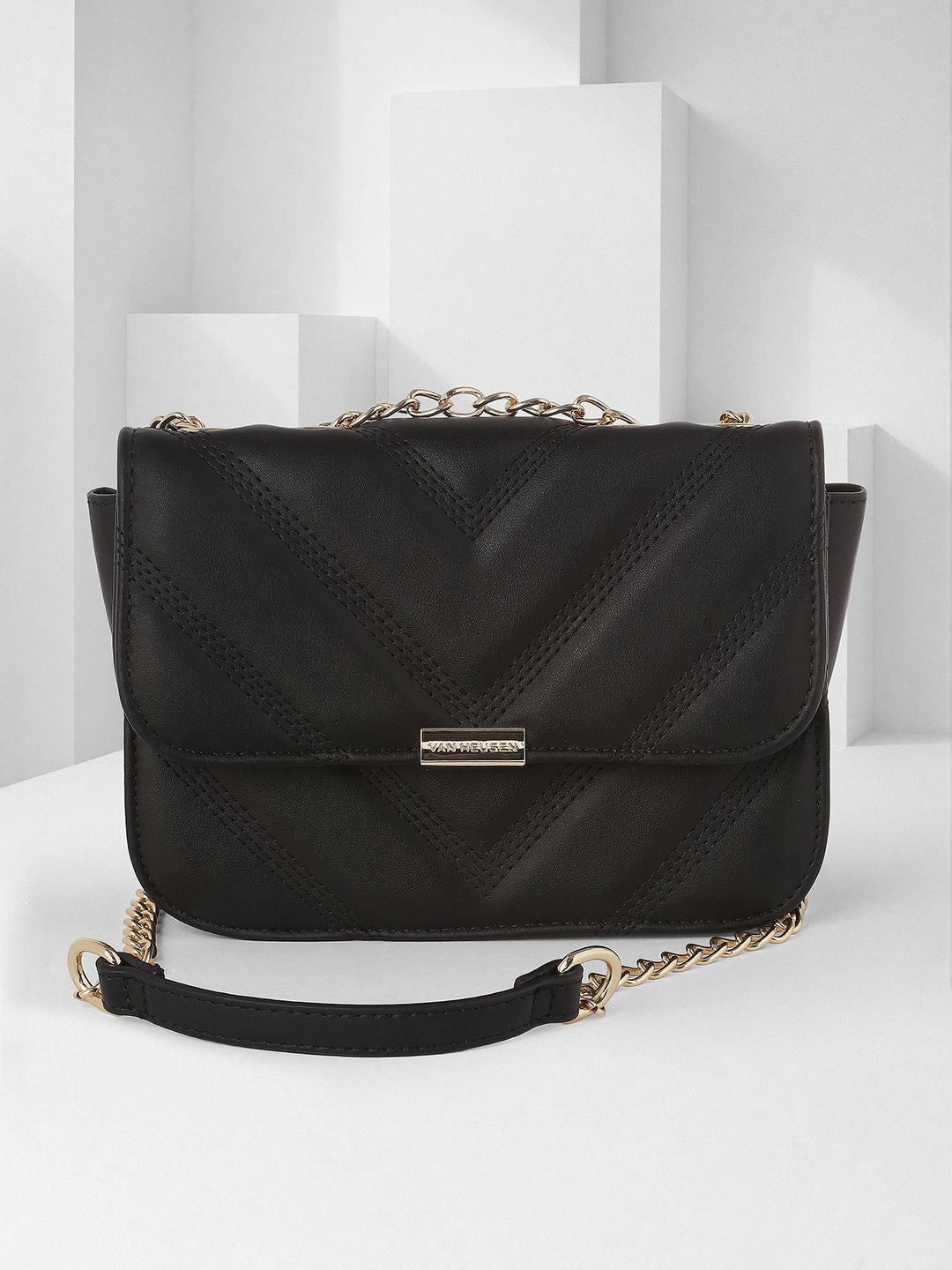 Van Heusen Woman Textured Crossbody Quilted Sling Bag-picture-16