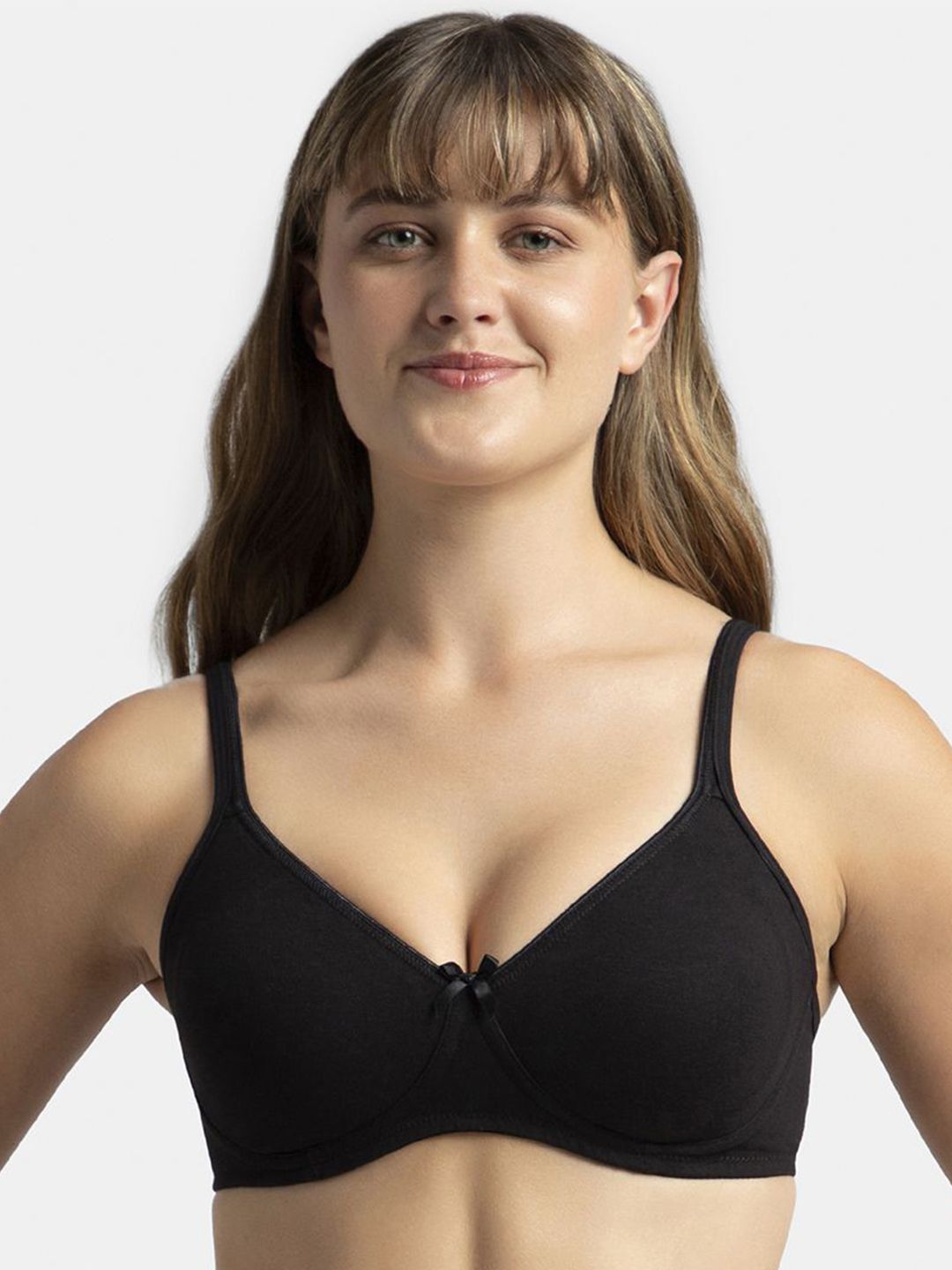 Jockey Wirefree Non Padded Super Combed Cotton Stretch Medium Coverage Everyday Bra-1722-picture-21