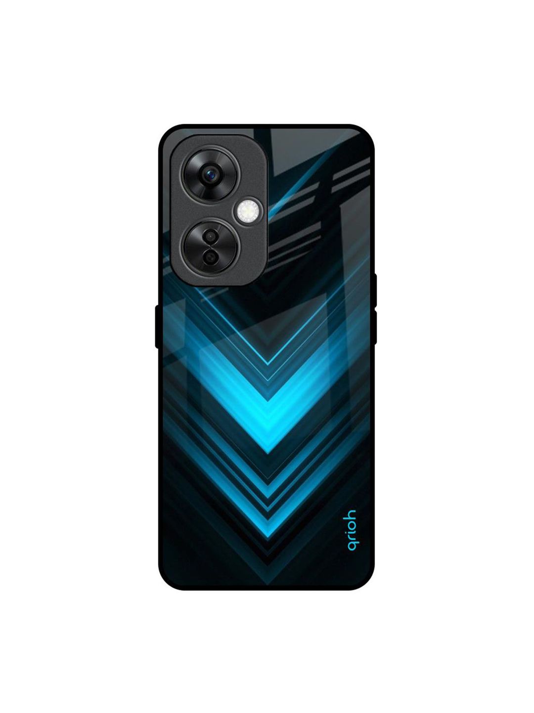 QRIOH Vertical Blue Arrow Printed OnePlus Nord CE 3 Lite 5G Silicone Back Case-picture-24