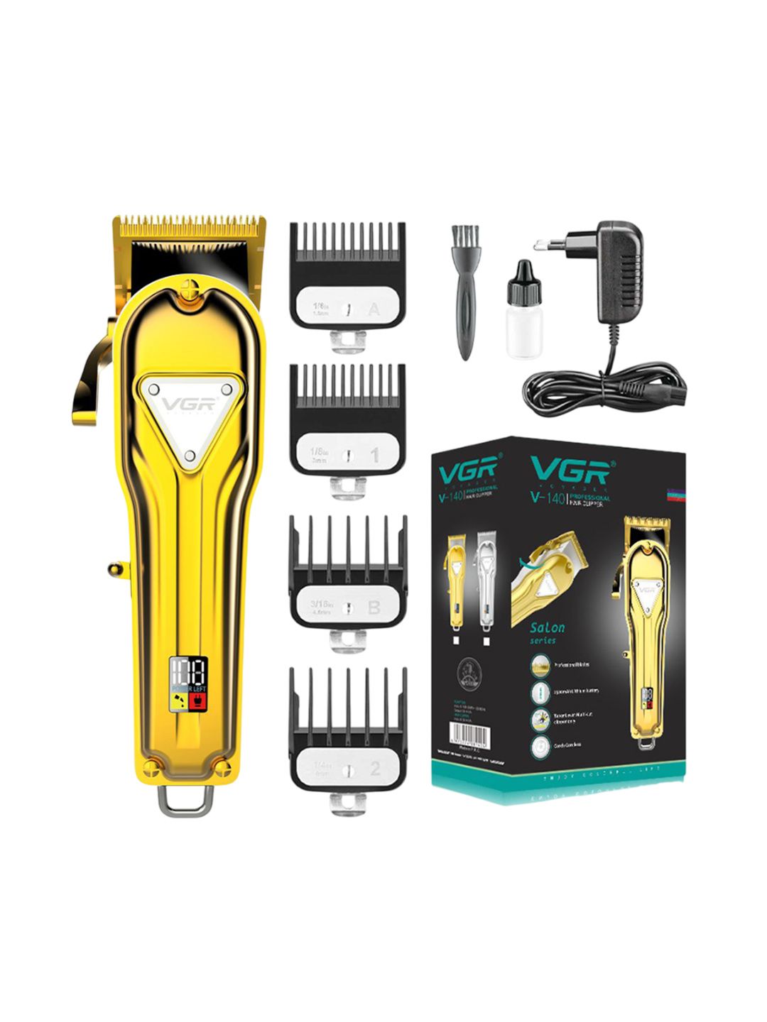 VGR V-140 Professional Salon Series Hair Clipper - Golden-picture-36