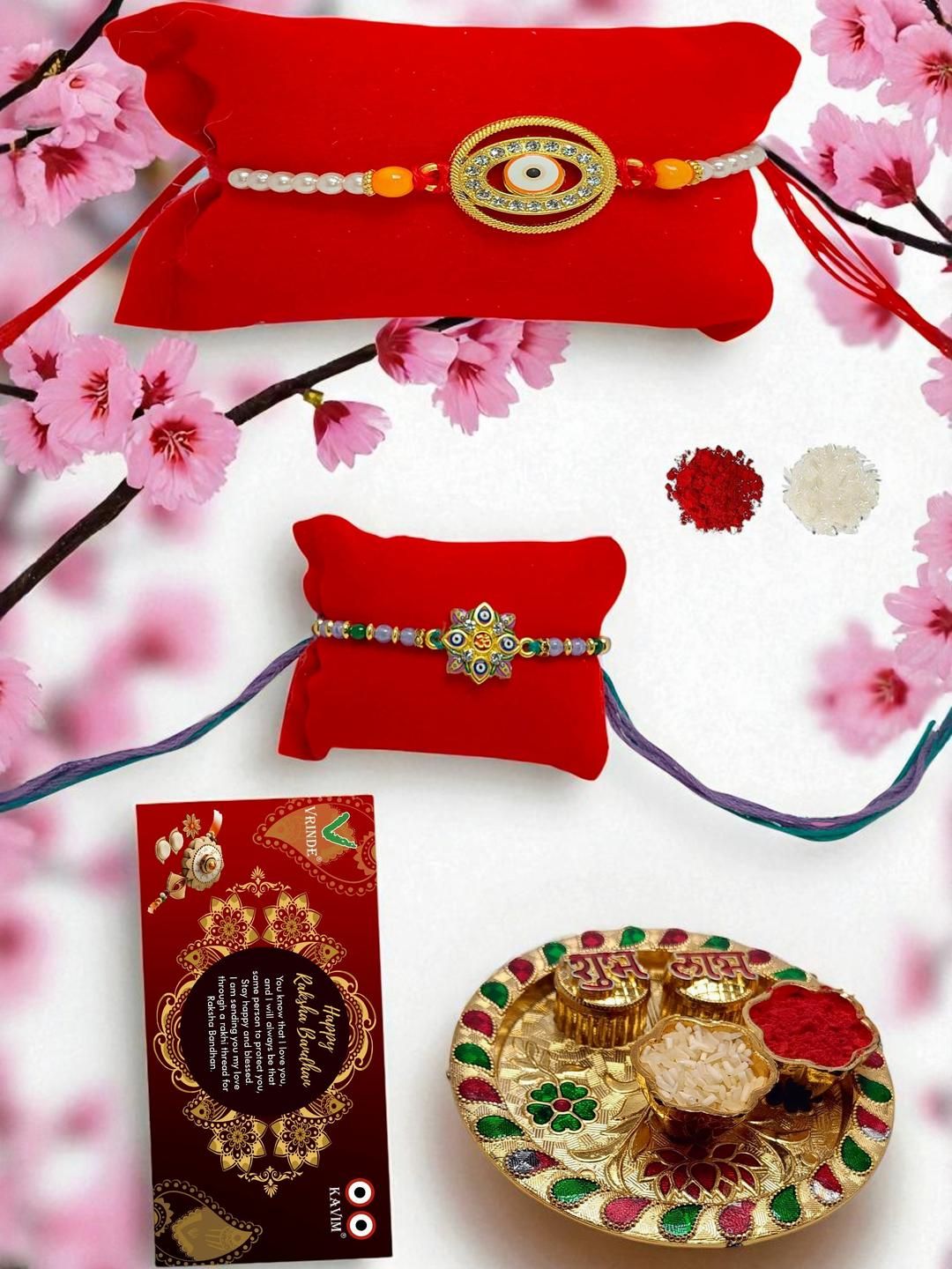 Vrinde 3Pcs Wraparound Rakhis-picture-22