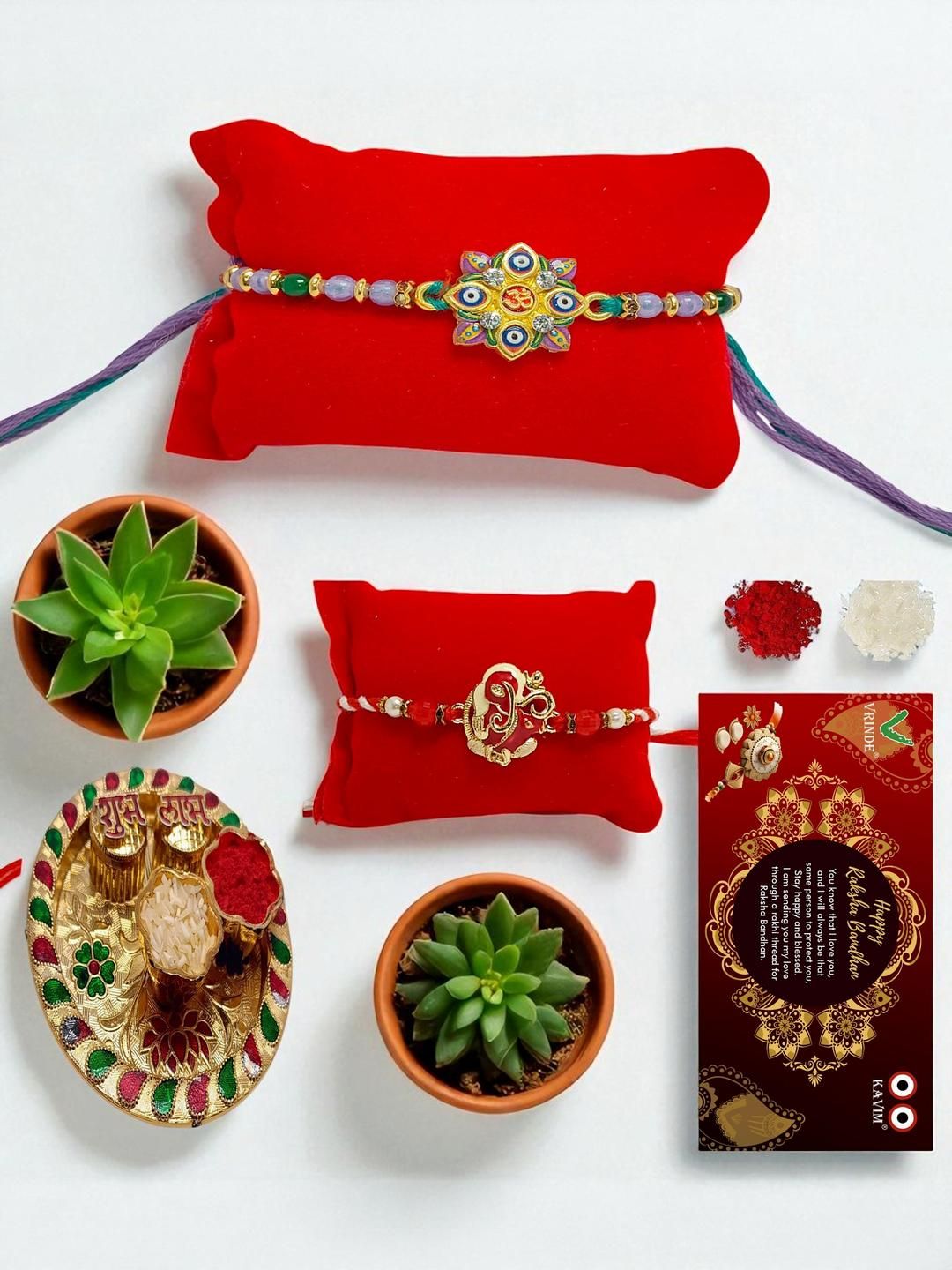 Vrinde 3Pcs Wraparound Rakhis-picture-26