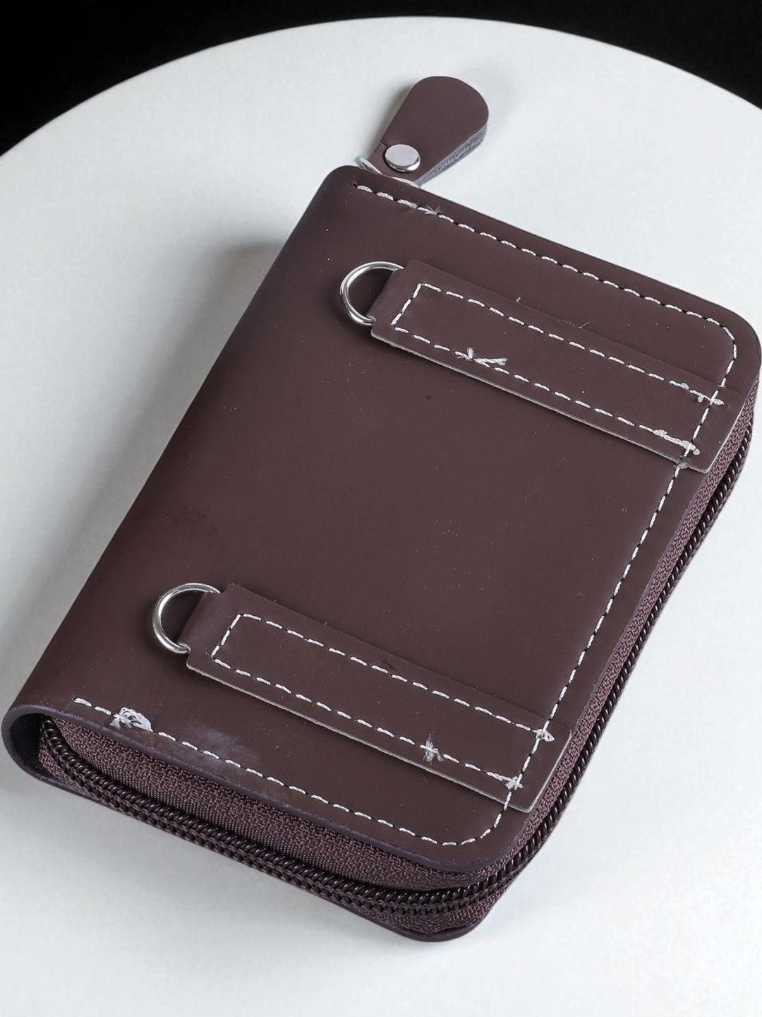 SZN Unisex Dark Brown RFID Protected Wallet