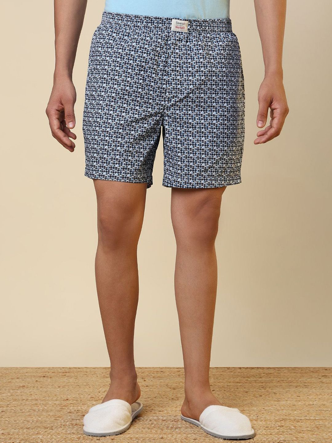 SleepZ by Raymond Printed Pure Cotton Mid-Rise Boxer AHBA00055-B6-picture-35