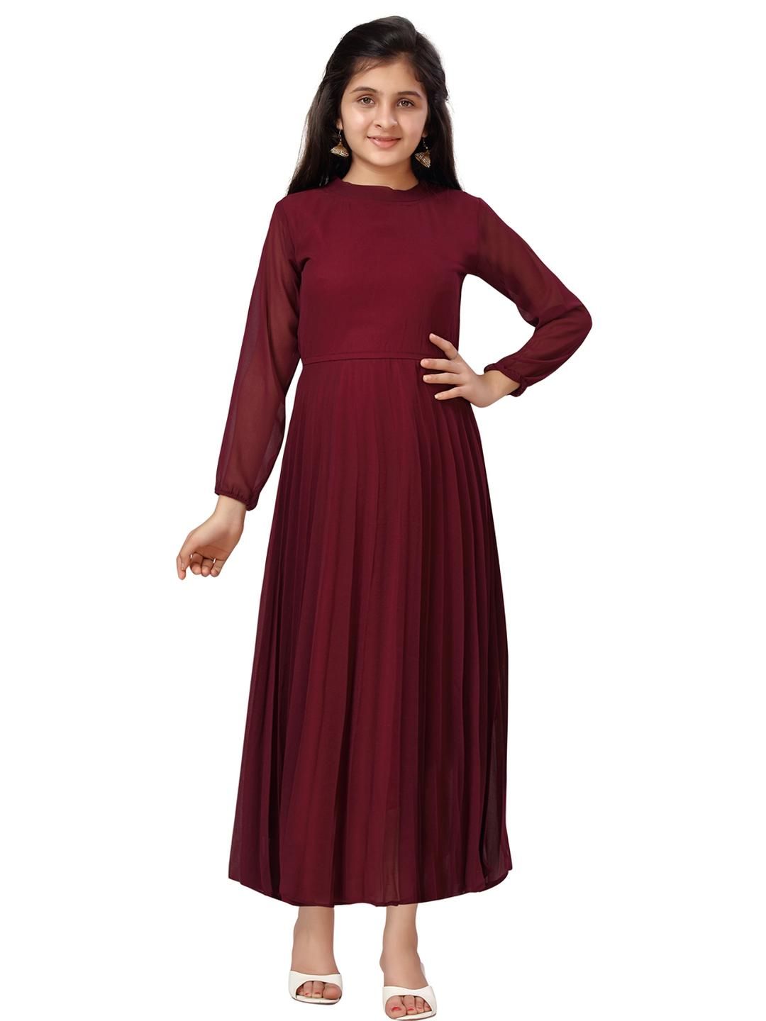 Sangria Girls Georgette Dresses-image-31