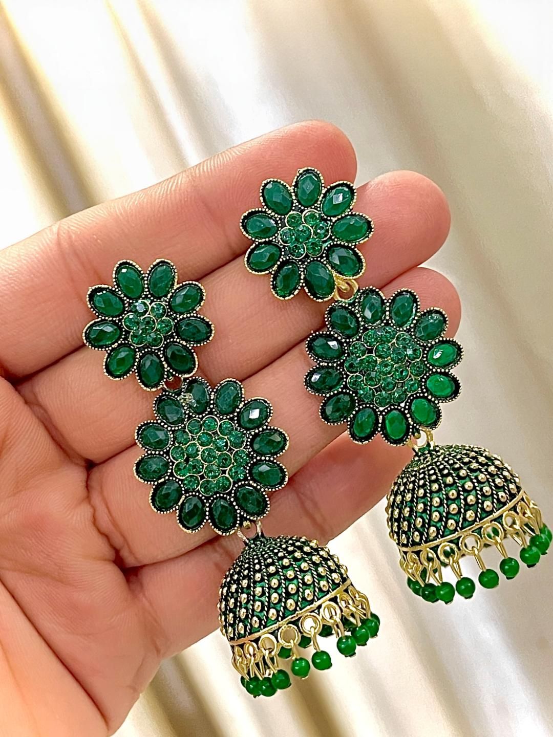 Jeweave Gold-Plated Jhumka Earrings-picture-25
