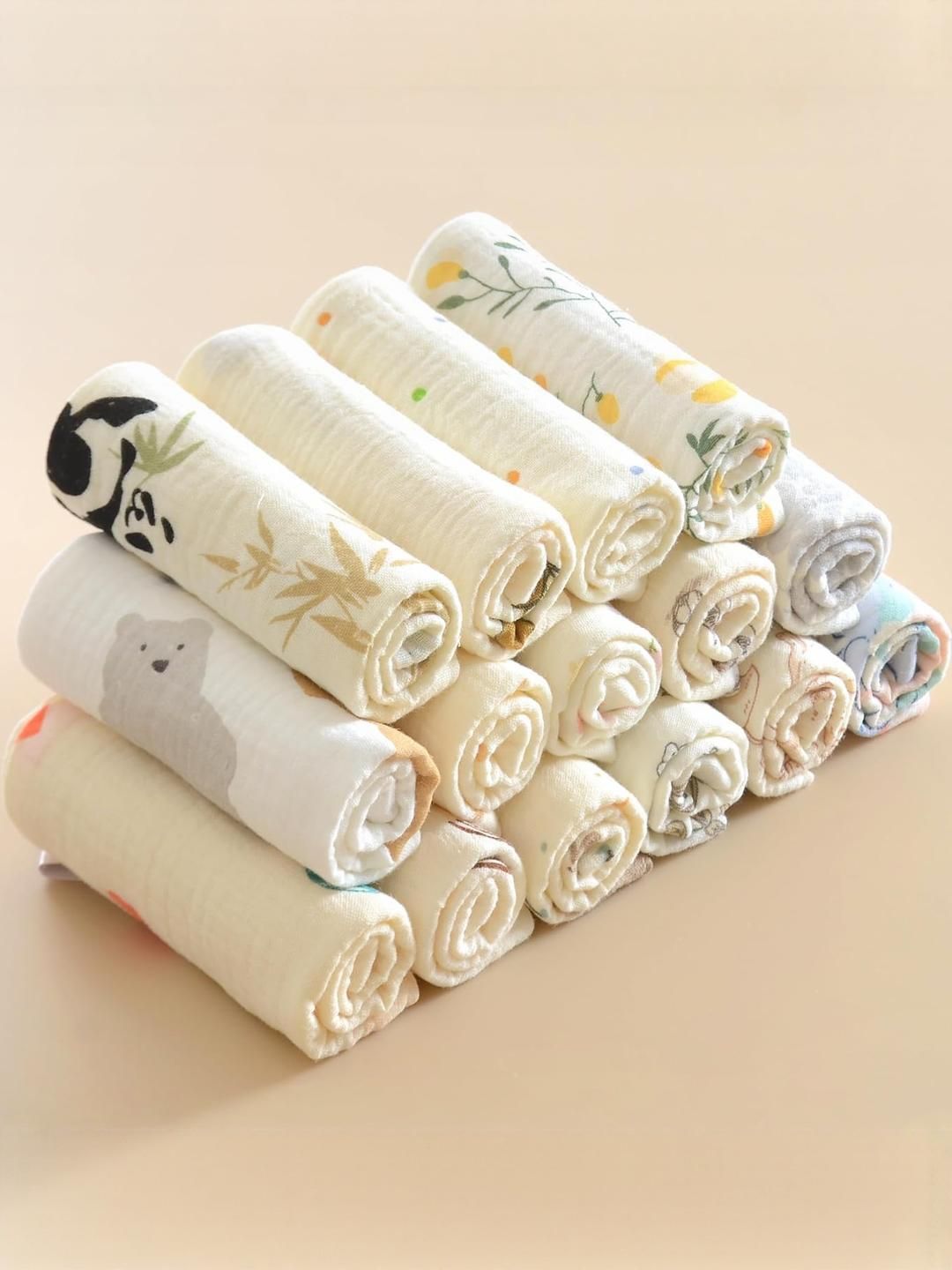 Teri Beri 15Pc Solid Cotton Towel Set