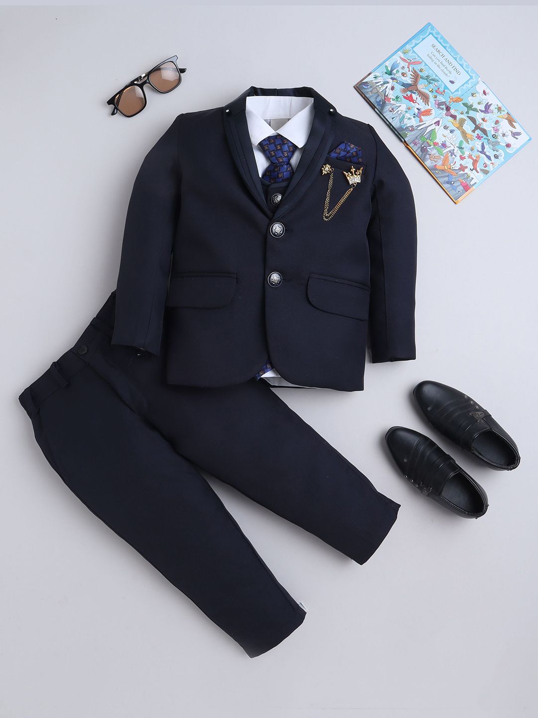 Sangria Boys 5-Piece Single Breasted Suit-picture-30