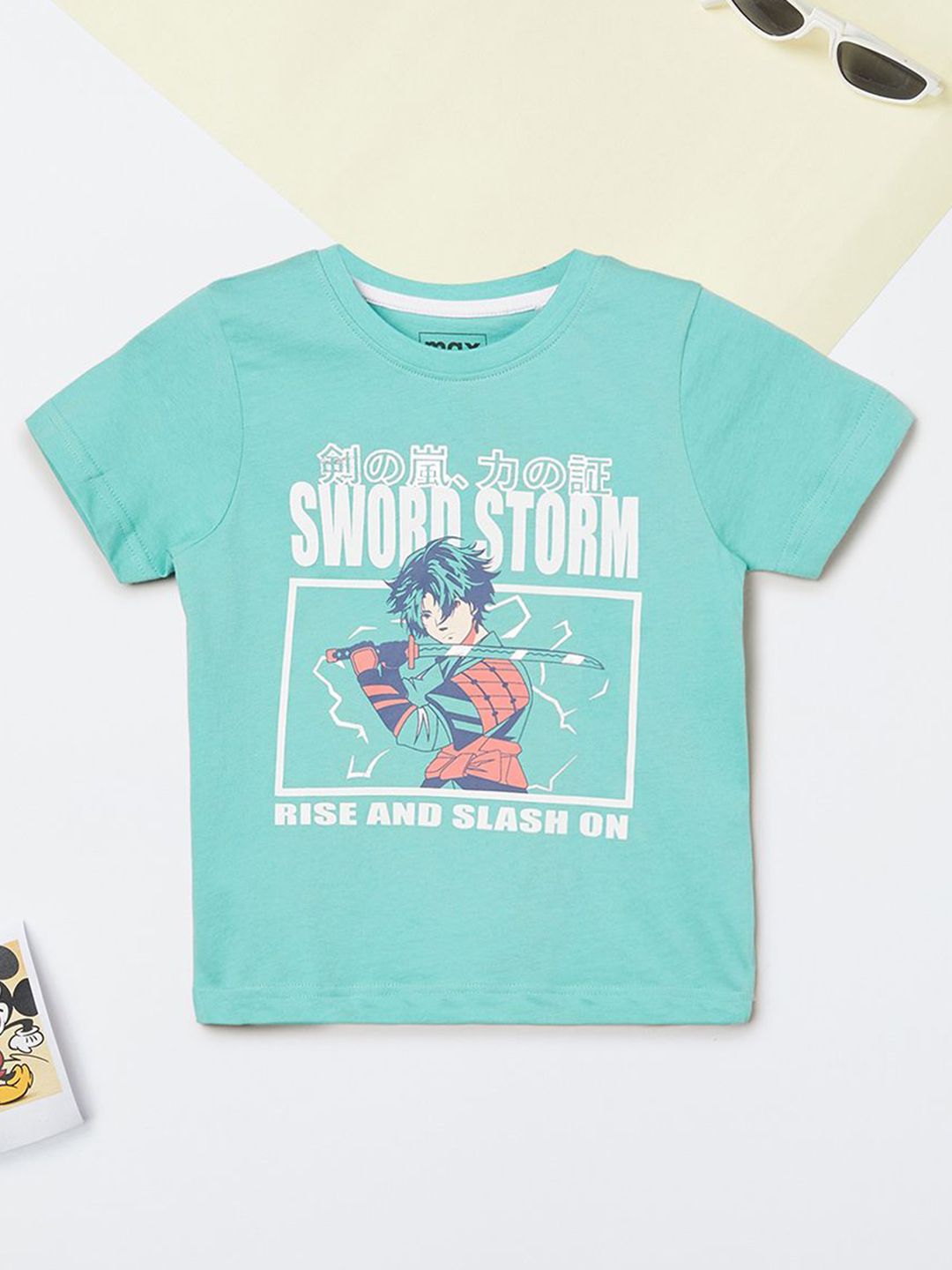 max Boys Graphic Printed Round Neck Pure Cotton T-shirt-picture-30