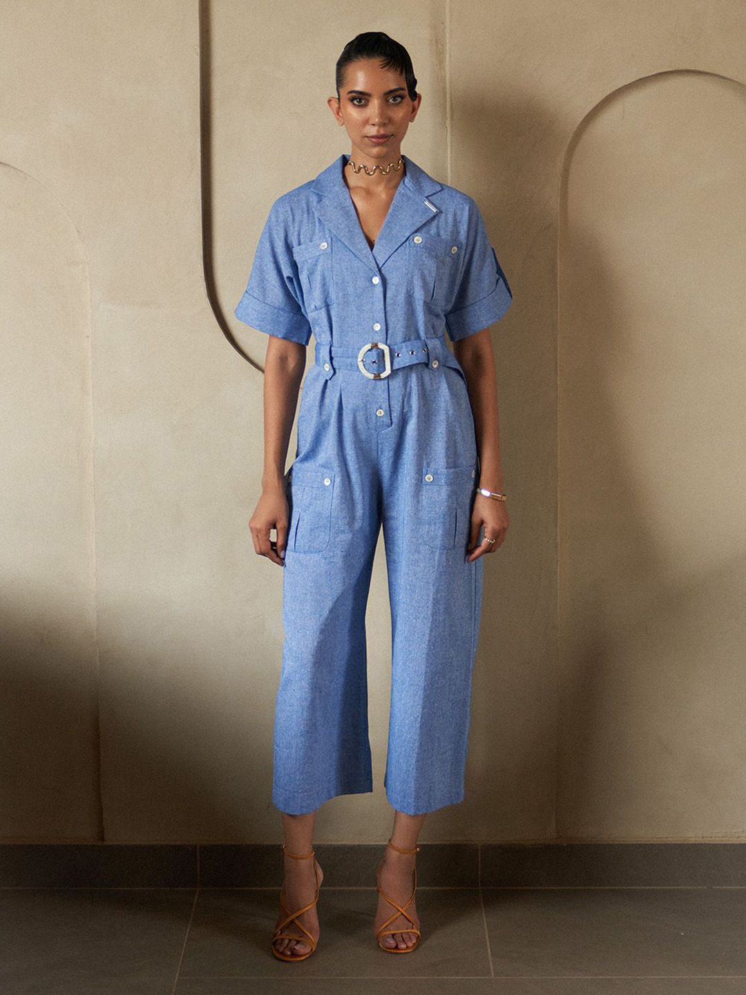 HOUSE OF FETT Women Ocean Belted Jumpsuit-picture-39