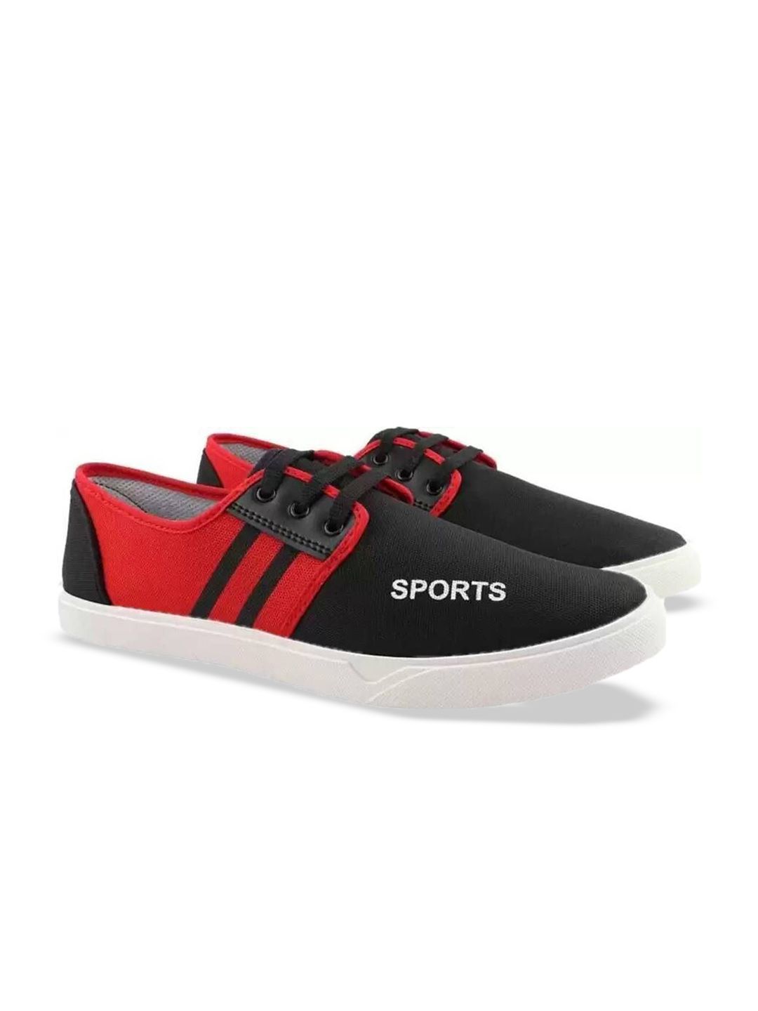 LNT FASHION Men Canvas Colourblocked Lace-Ups Round Toe Sneakers-picture-32