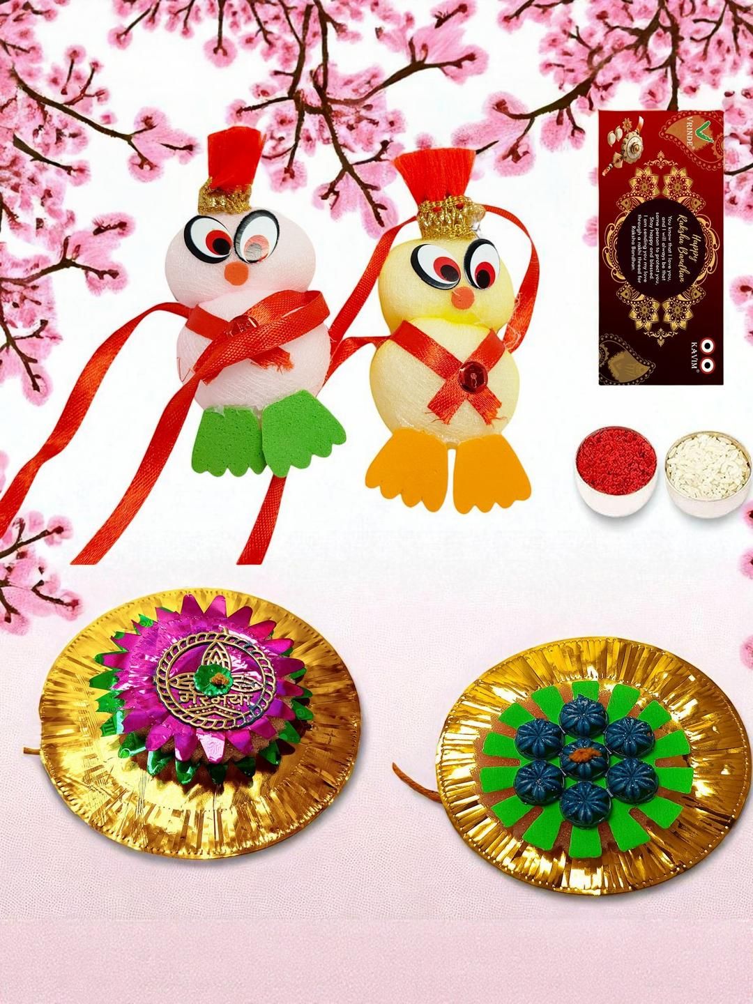 Vrinde 6Pcs Wraparound Rakhis-picture-15