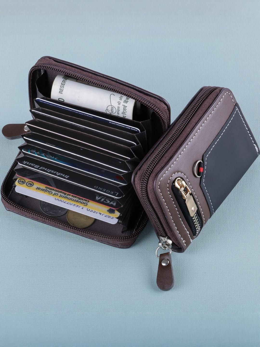SZN Unisex 9 slot Leather Card Holder Wallet-picture-46