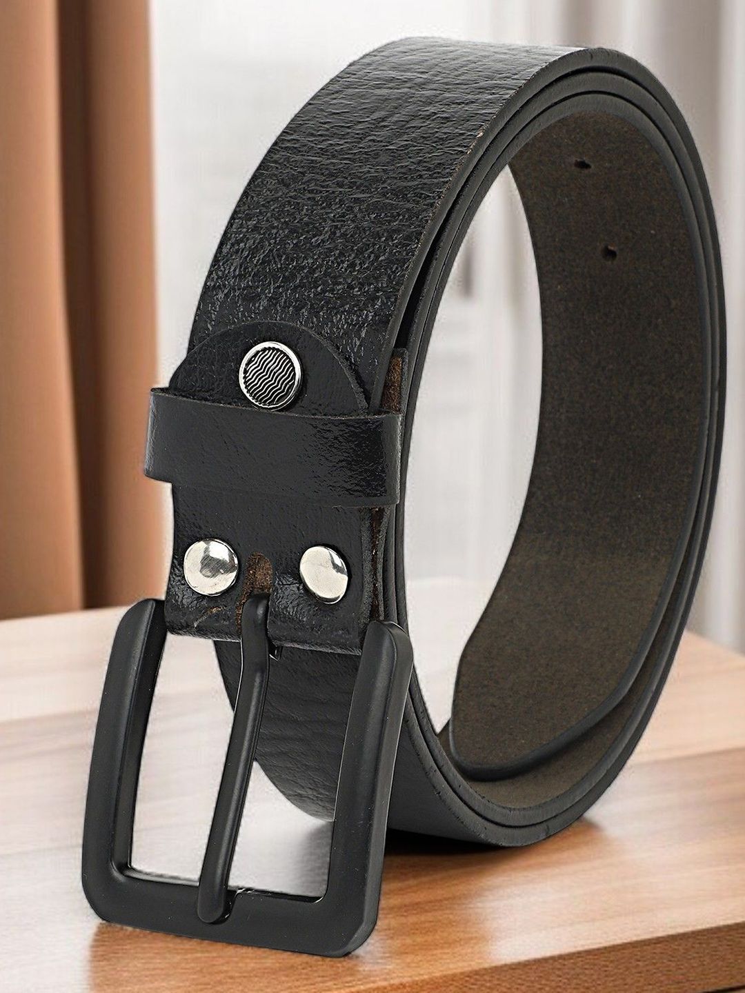 The Roadster Lifestyle Co. Men Textured Formal Belt-picture-11