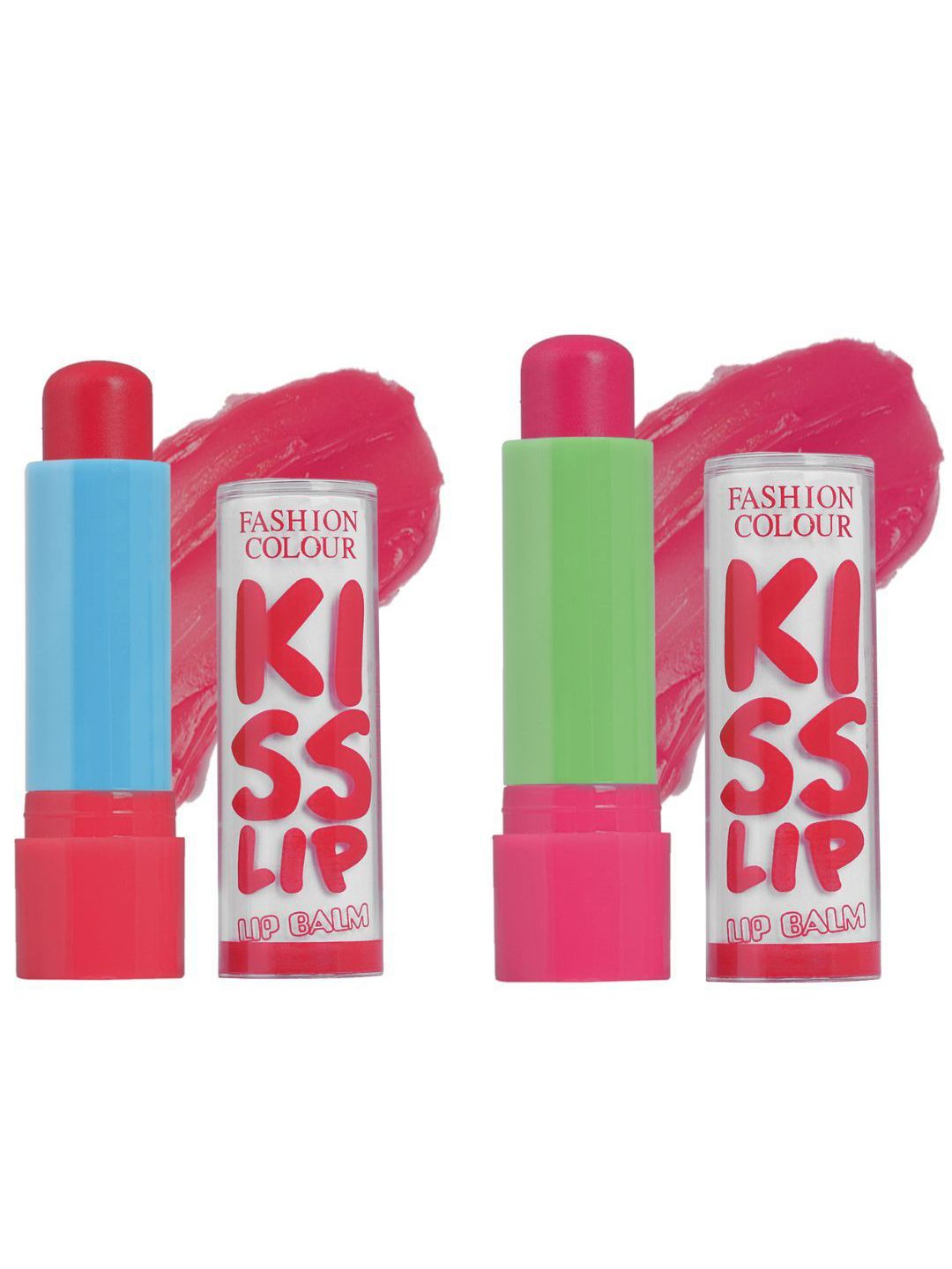 Fashion Colour Set Of 2 Kiss Lip Color Tinted Lip Balm - Fall In Love 03 - Endless Love 04-image-21
