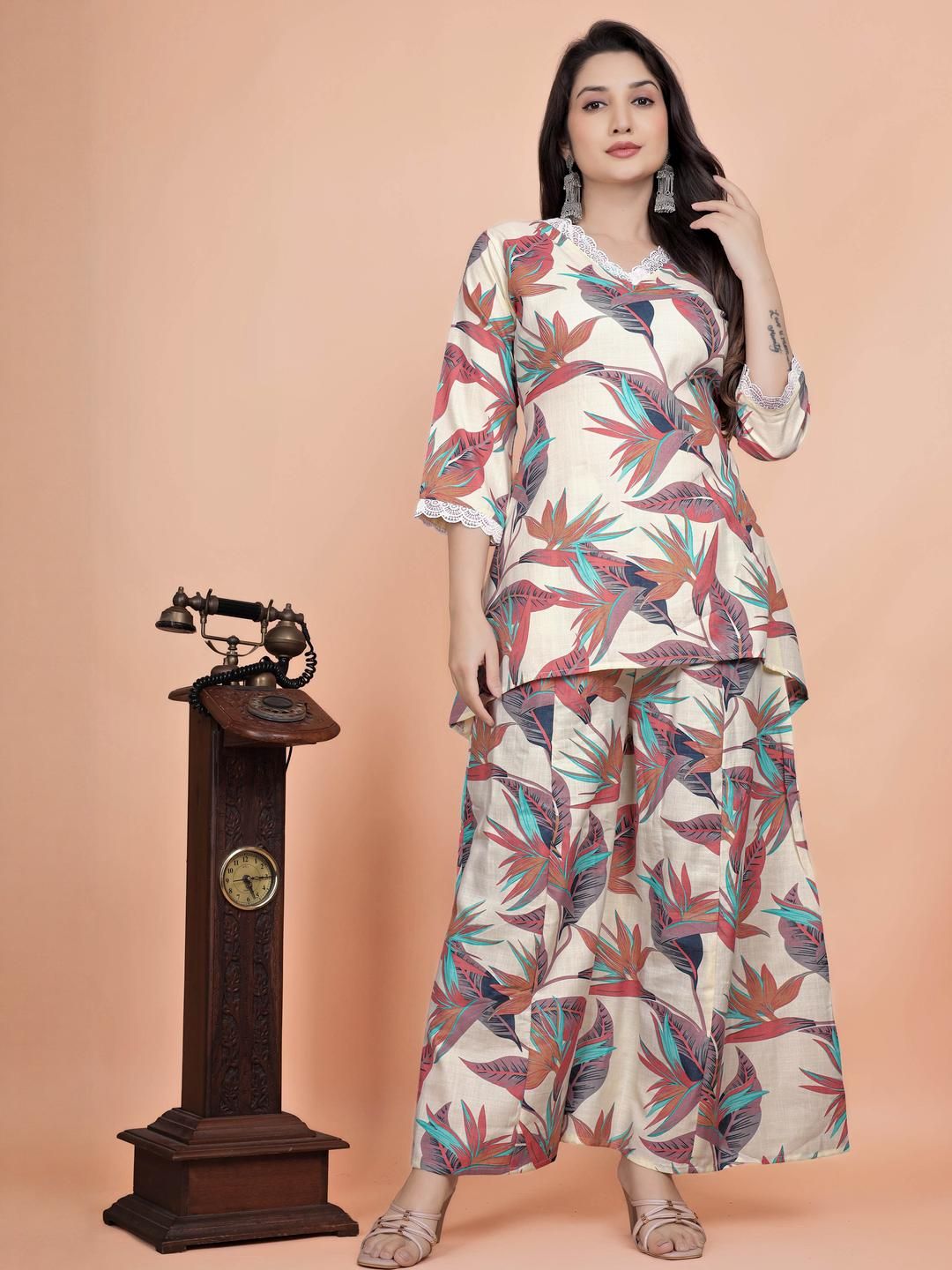 Fabtown Floral Printed Kurta Set
