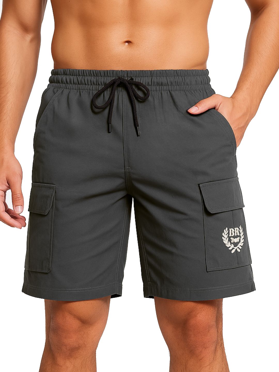 Zee Gold Mid-Rise Quick-Dry Boxers SHORTS NS GREY L-picture-14