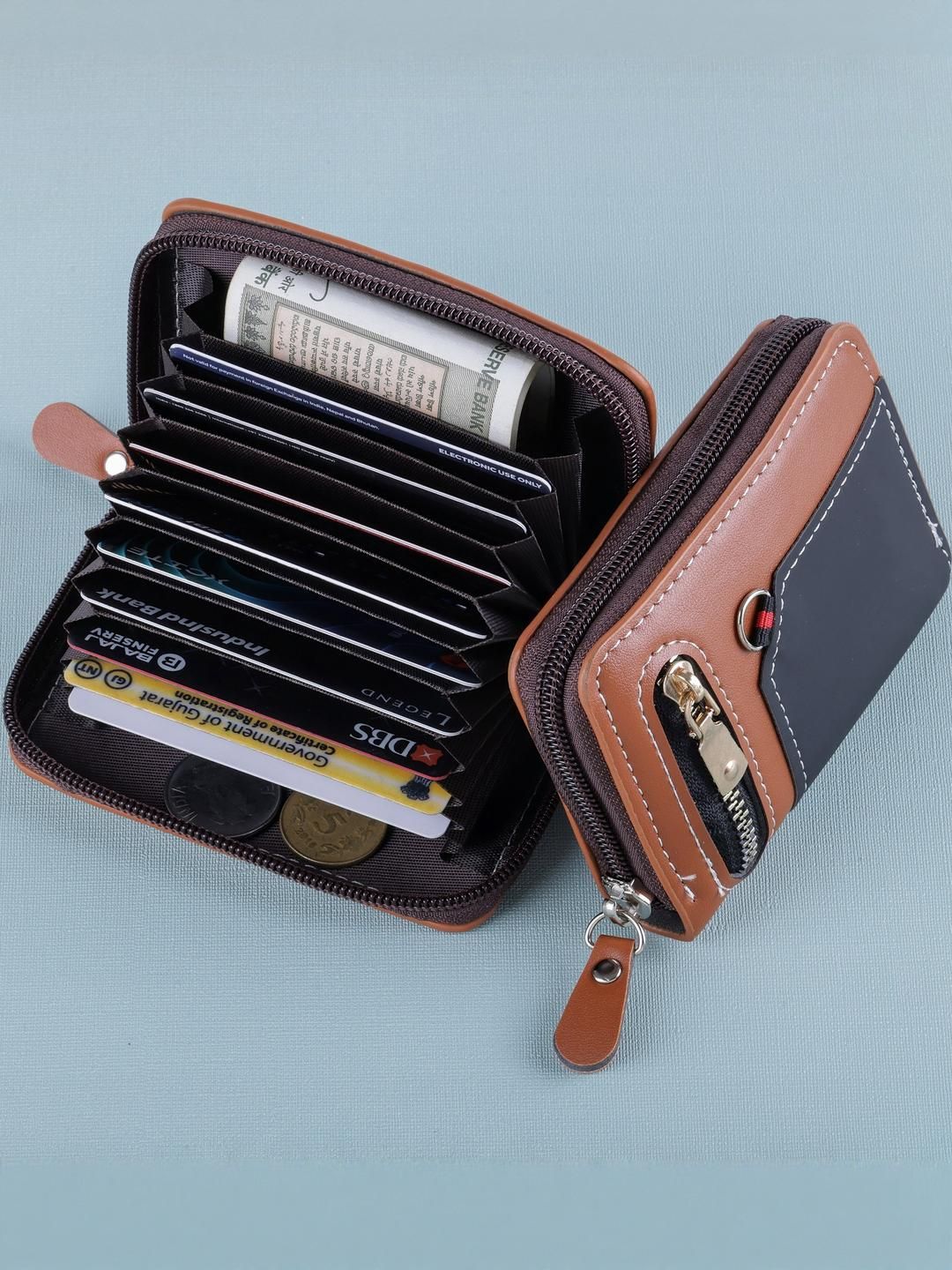 SZN Unisex 9 slot Leather Card Holder Wallet-picture-58