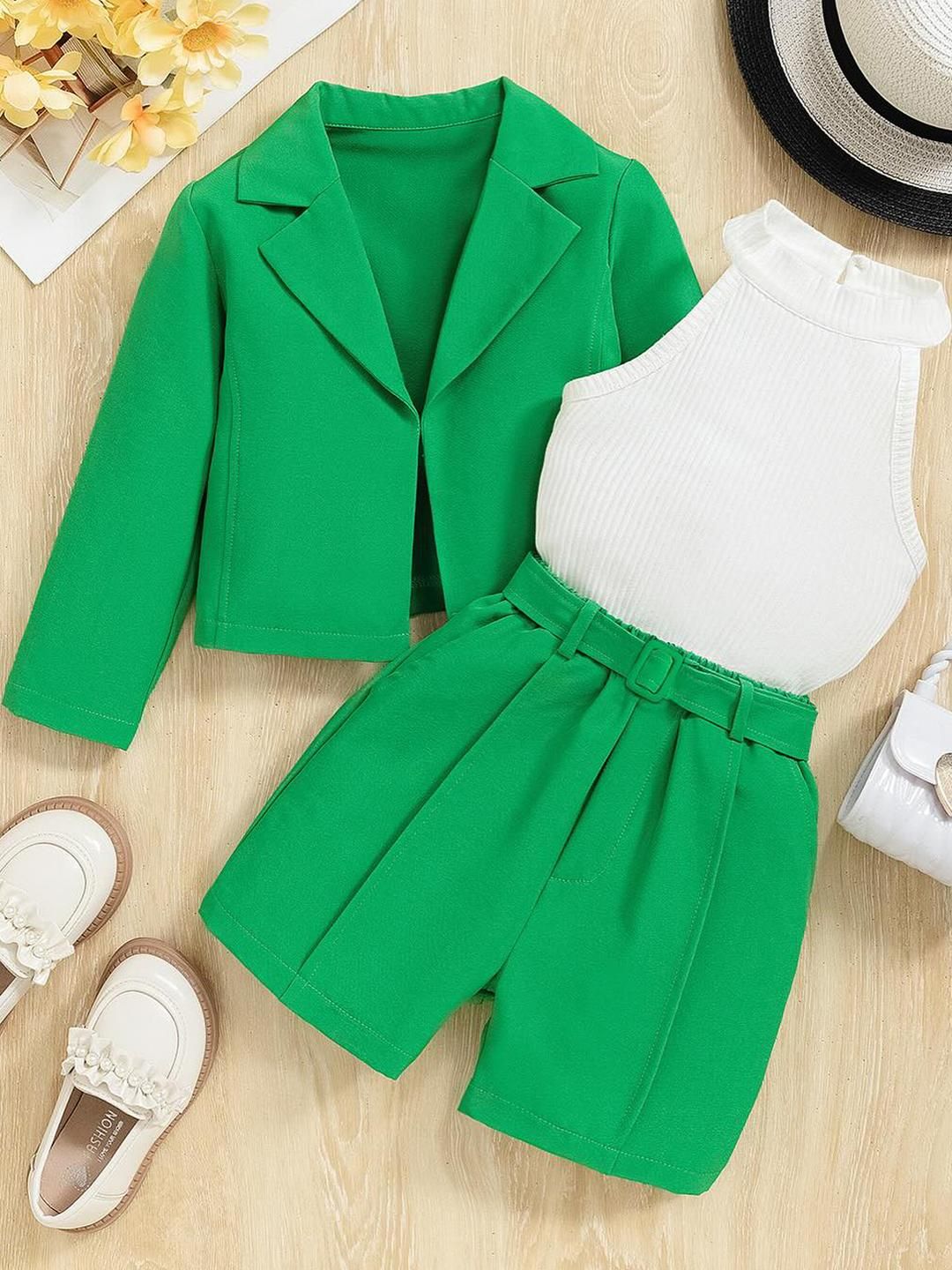 Bold N Elegant Girls Solid Clothing Set-image-3
