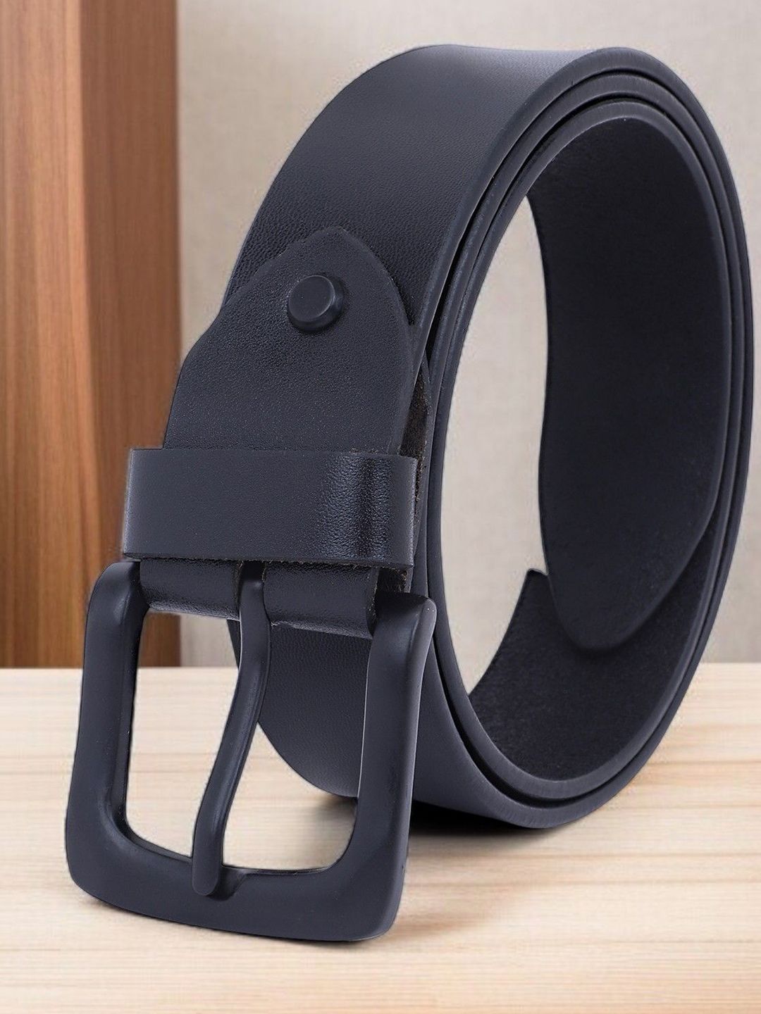 The Roadster Lifestyle Co Men Textured Genuine Leather Formal Belt-picture-13