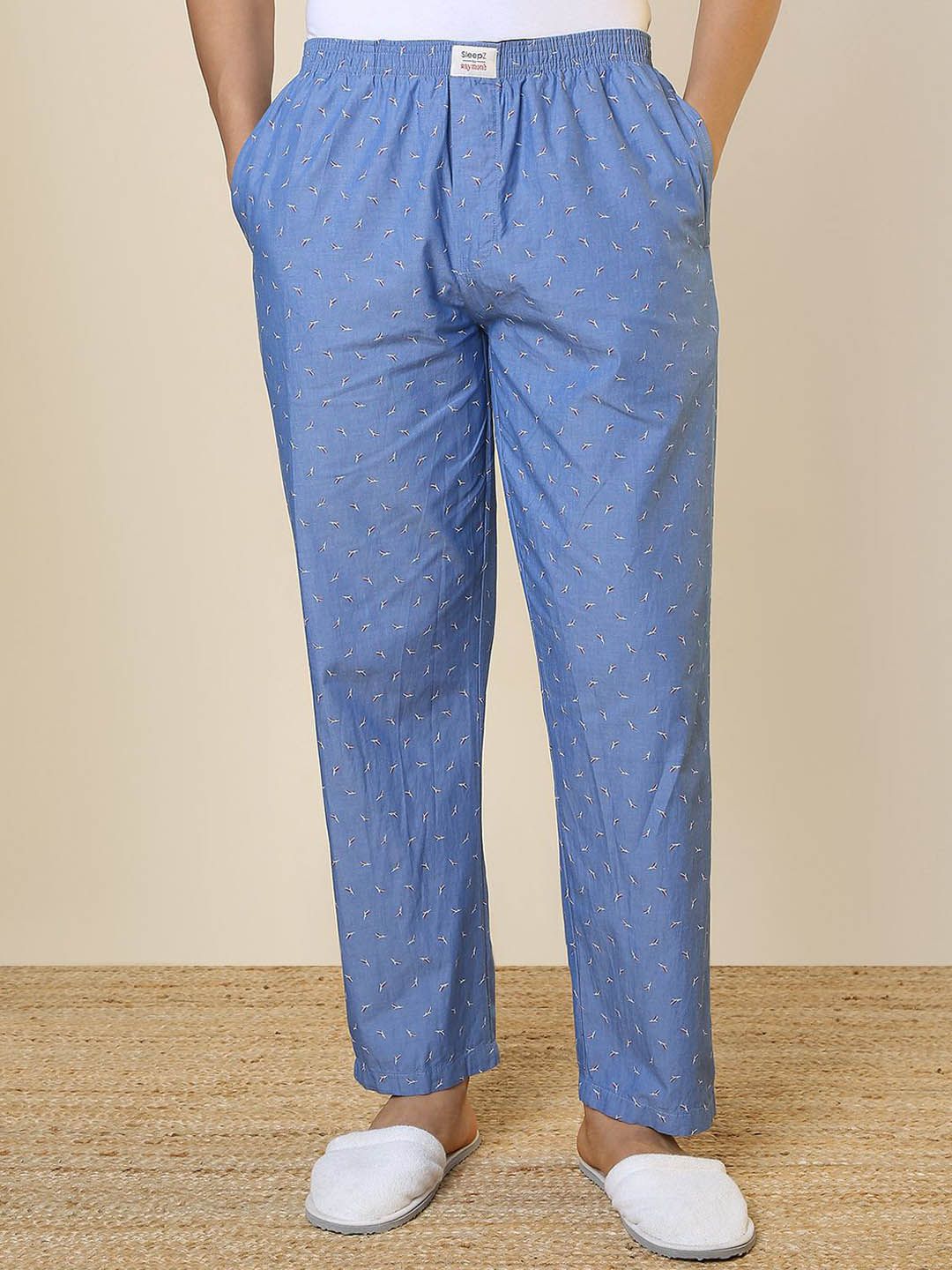 SleepZ by Raymond Printed Pure Cotton Straight-Leg Lounge Pant-picture-33