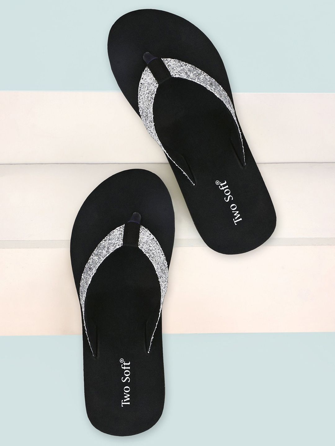 TWO SOFT Women Embellished Open Toe Wedge Heel Sandals-picture-38