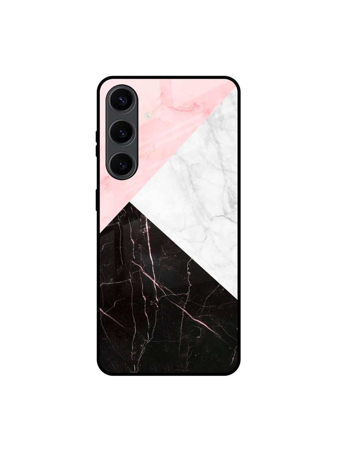 QRIOH Marble Collage Art Geometric Printed Samsung Galaxy S24 Plus 5G Silicone Back Case-picture-12
