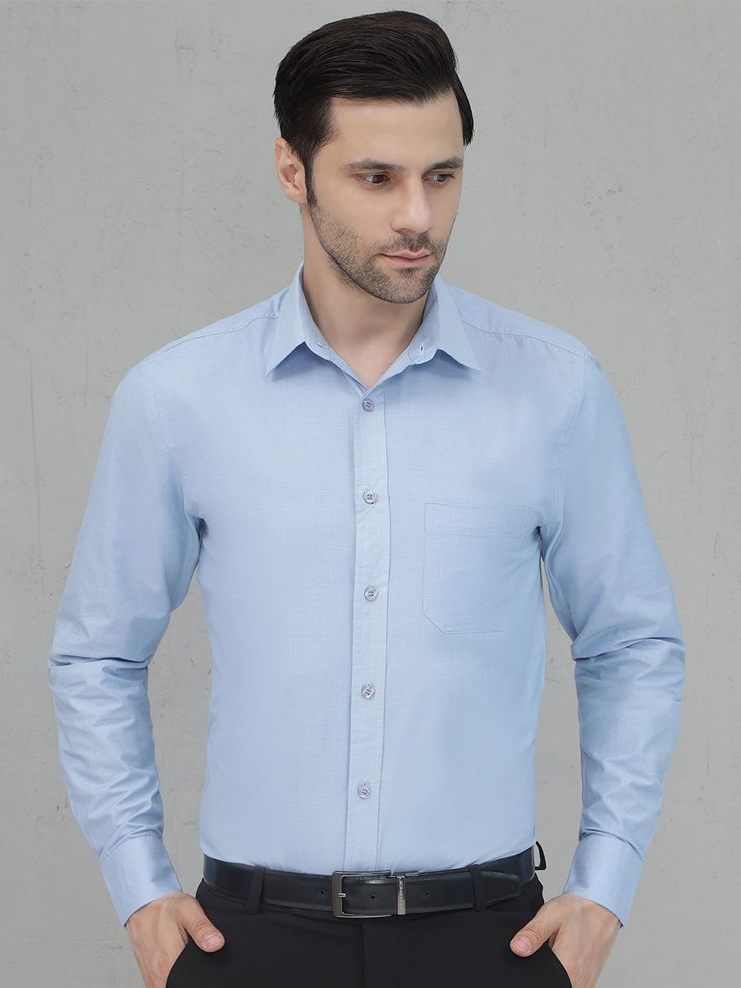 JAKANARY Premium Slim Fit Spread Collar Cotton Formal Shirt-picture-14