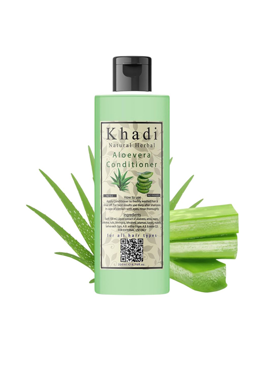 khadi natural herbal Aloe Vera Conditioner For Hair Growth - 200 ml-picture-24