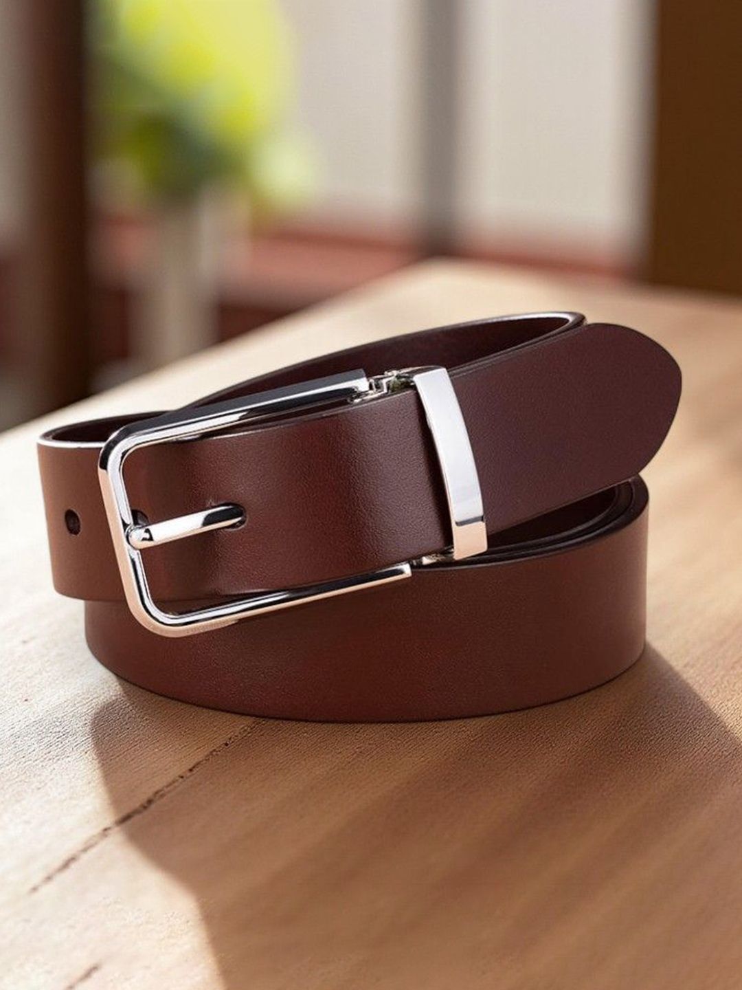 The Roadster Lifestyle Co. Men Textured Genuine Leather Formal Belt-picture-54