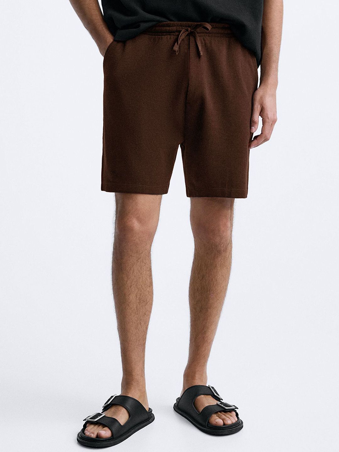 MISCHIEF MONKEY Men Relaxed Fit Cotton Shorts-picture-37