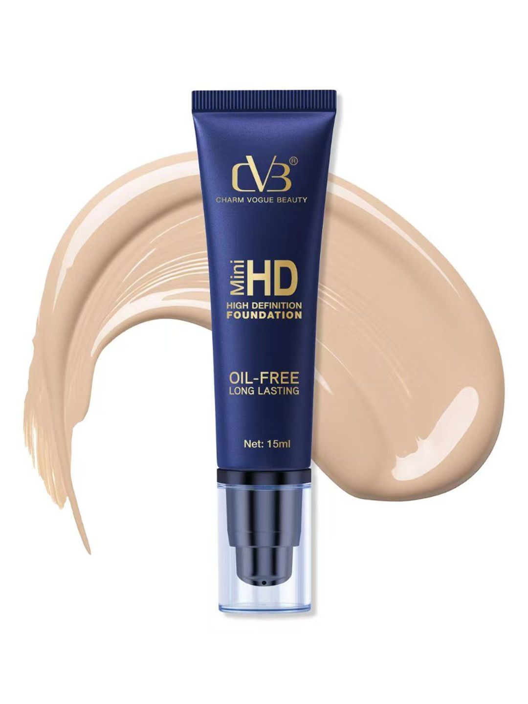 CVB Mini High Definition Oil Free & Long Lasting Foundation - 15 ml - Natural Beige 03-picture-40