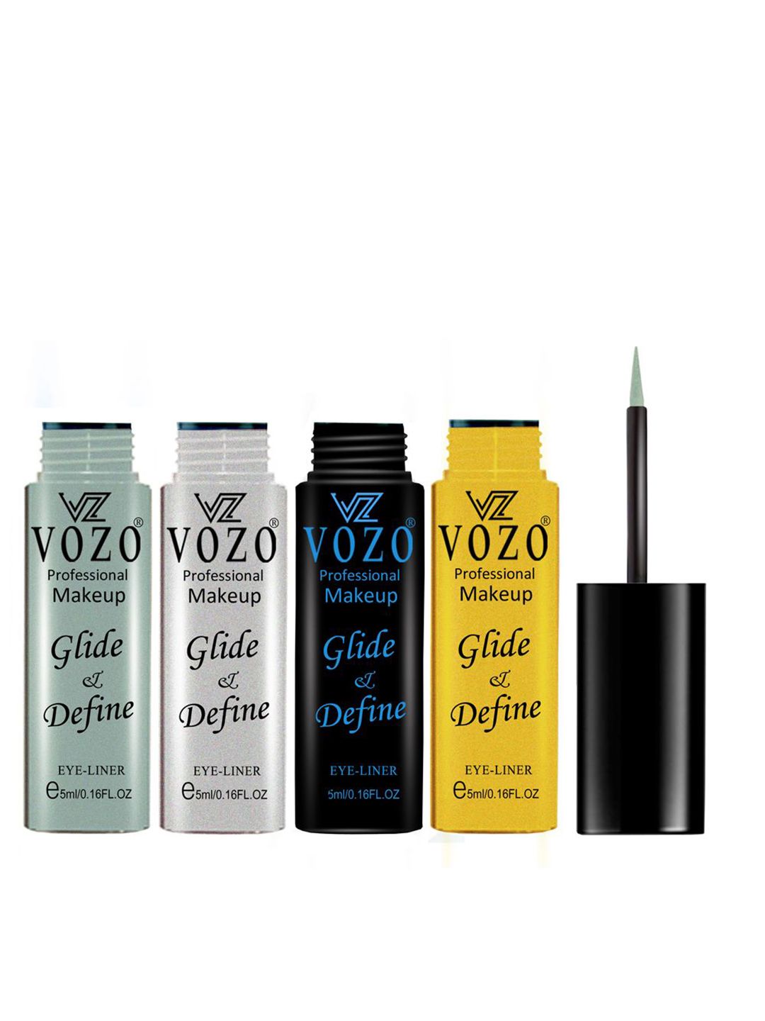 VOZO Set Of 4 Glide & Define Waterproof Liquid Eyeliner - 5 ml Each - 02 - 03 - 04 - 10-image-19