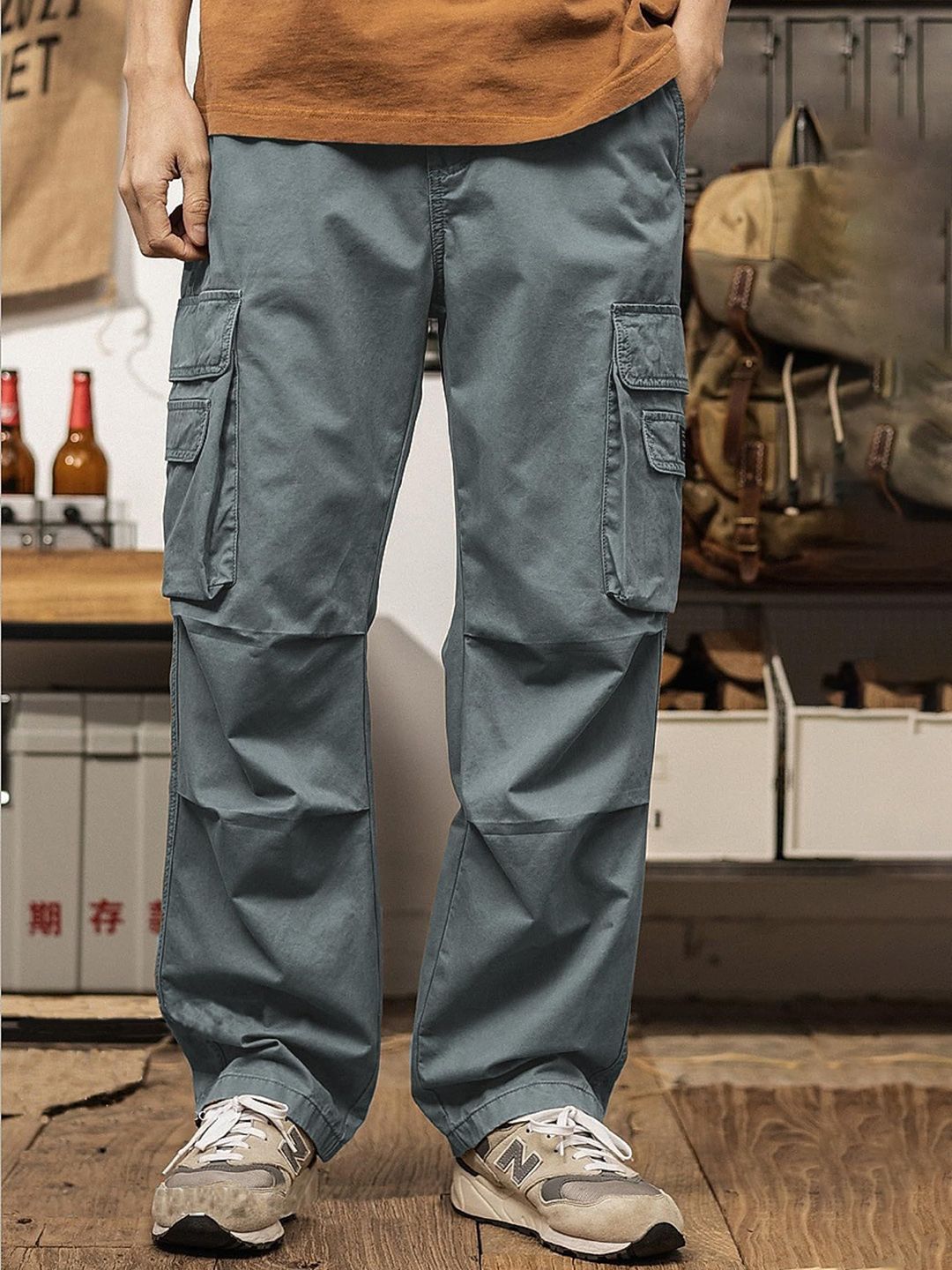 R.Code by The Roadster Life Co. Men High-Rise Chinos Trousers-picture-14