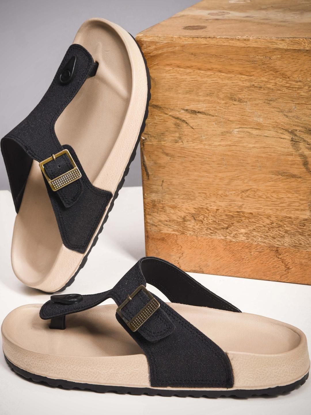 COGS Men Black Synthetic Flip Flops