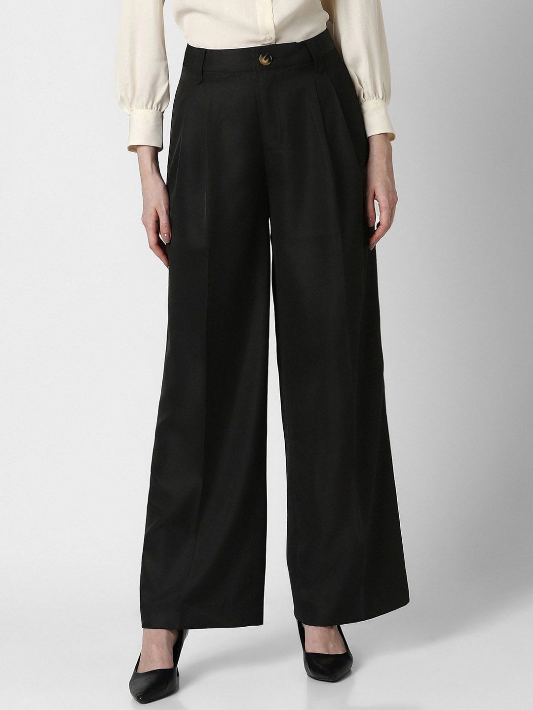 Van Heusen Woman Mid Rise Regular Fit Formal Trousers-picture-24