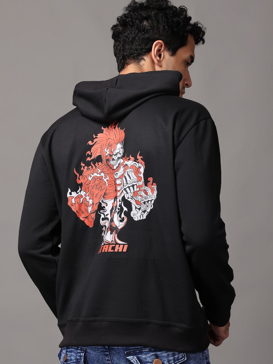 zentik Men Naruto Printed Hooded Kangaroo Pocket Sweatshirt-picture-28