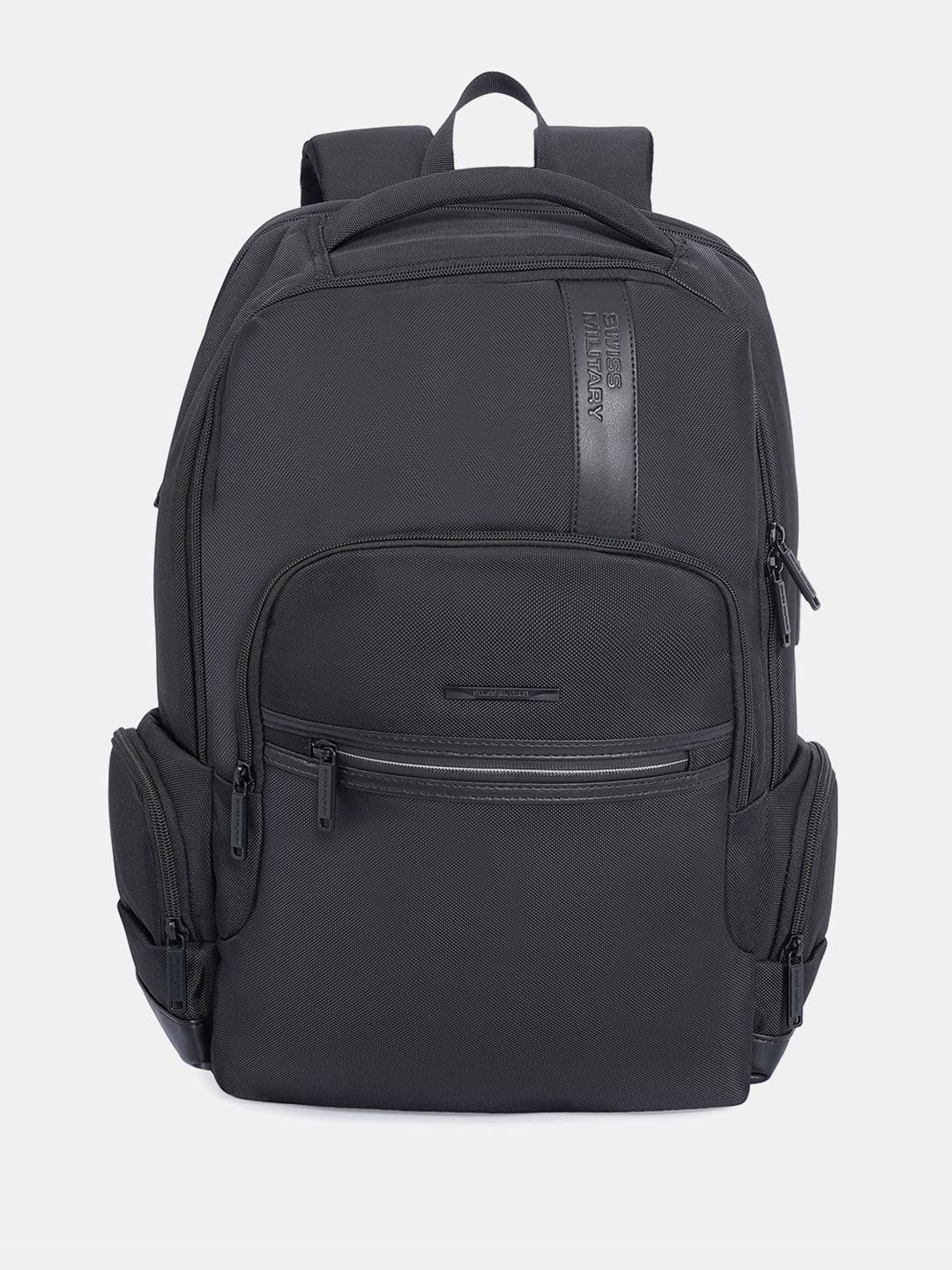 SWISS MILITARY Unisex Solid Laptop Backpack with USB Charging Port-picture-26