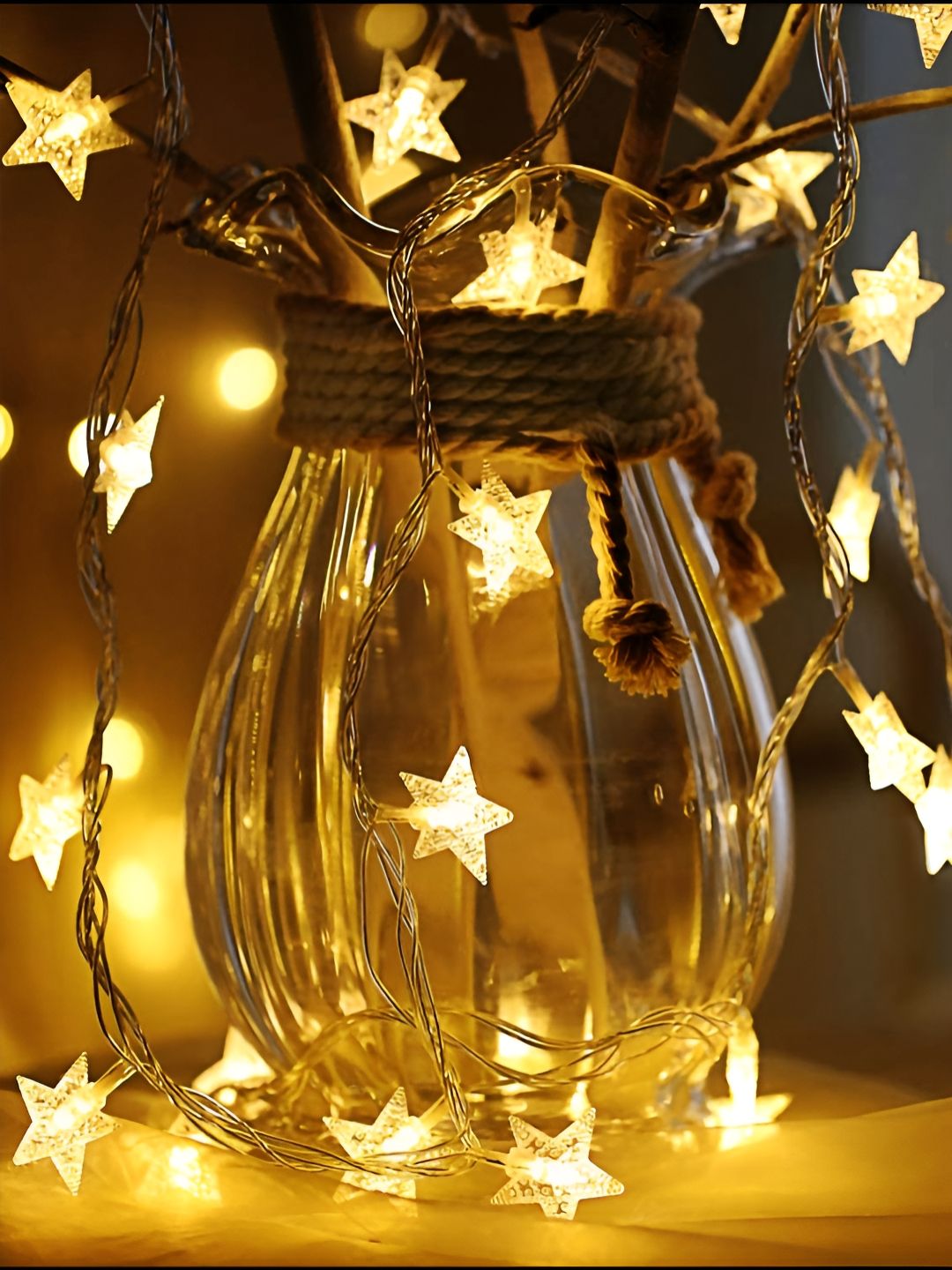 The Purple Tree White Star Shape String Light-picture-42