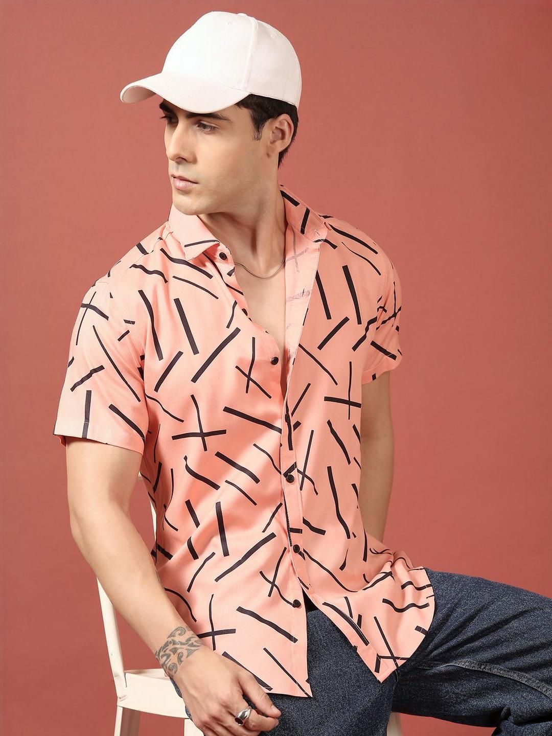 THE BEETEL HOUSE Men Relaxed Printed Casual Shirt-picture-28