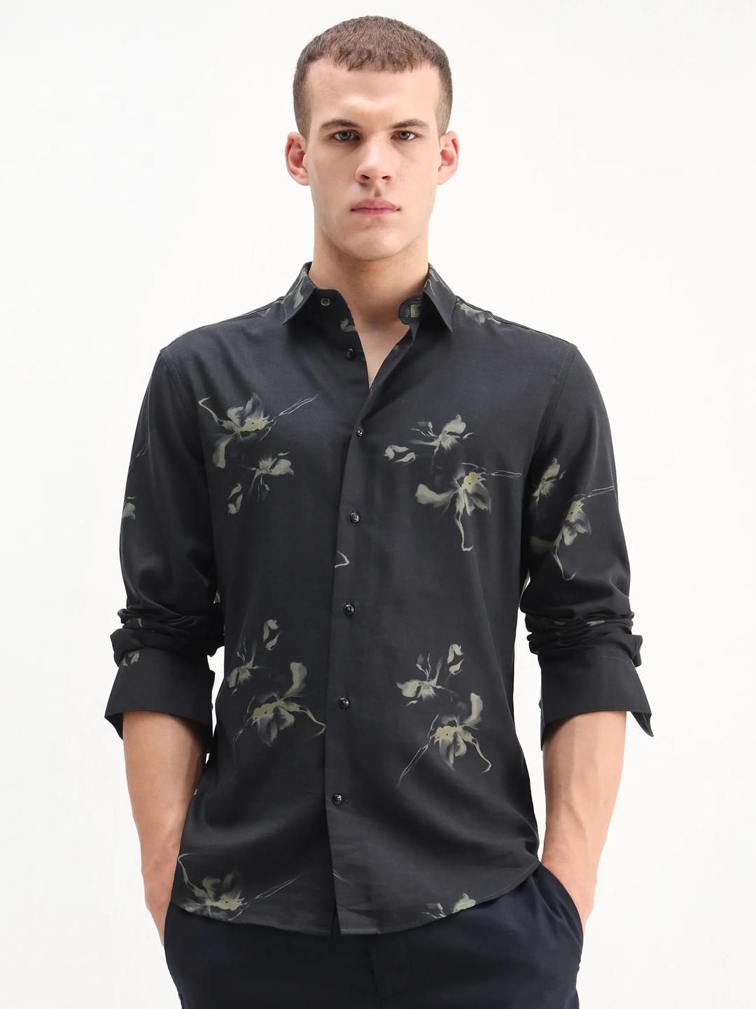RARE RABBIT Men Comfort Floral Printed Casual Shirt-picture-40