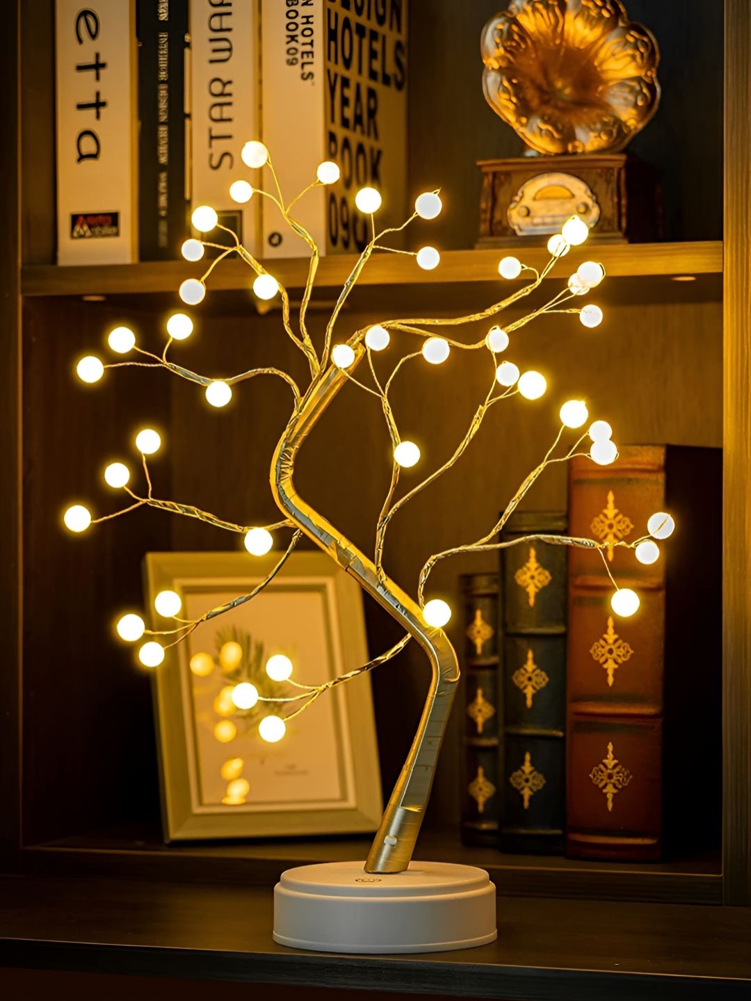 The Purple Tree White Bonsai Tree LED String Lights-image-4