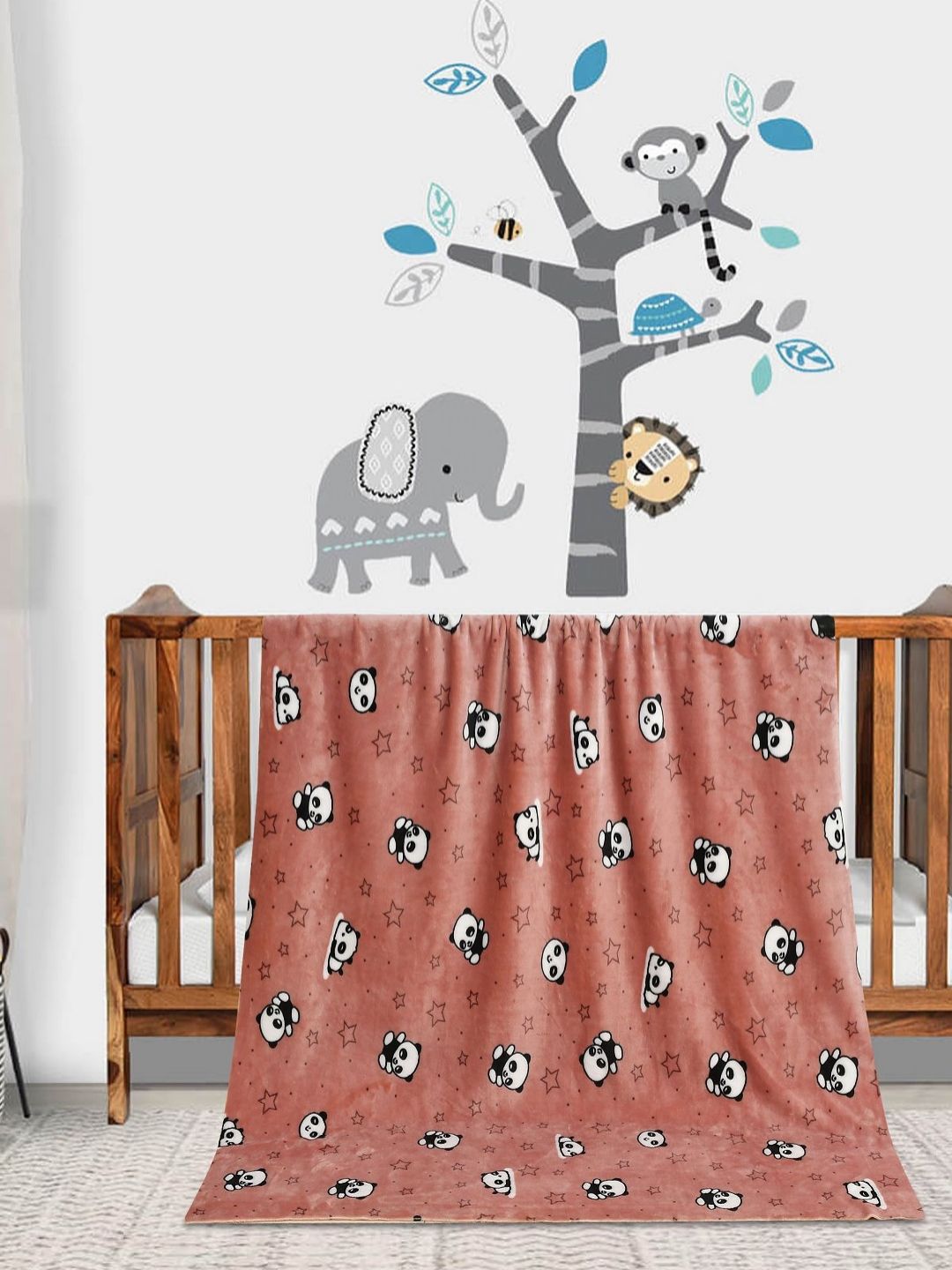 Florida Flannel Baby Brown Abstract Printed Summer 300 GSM Microfiber Blanket-image-19