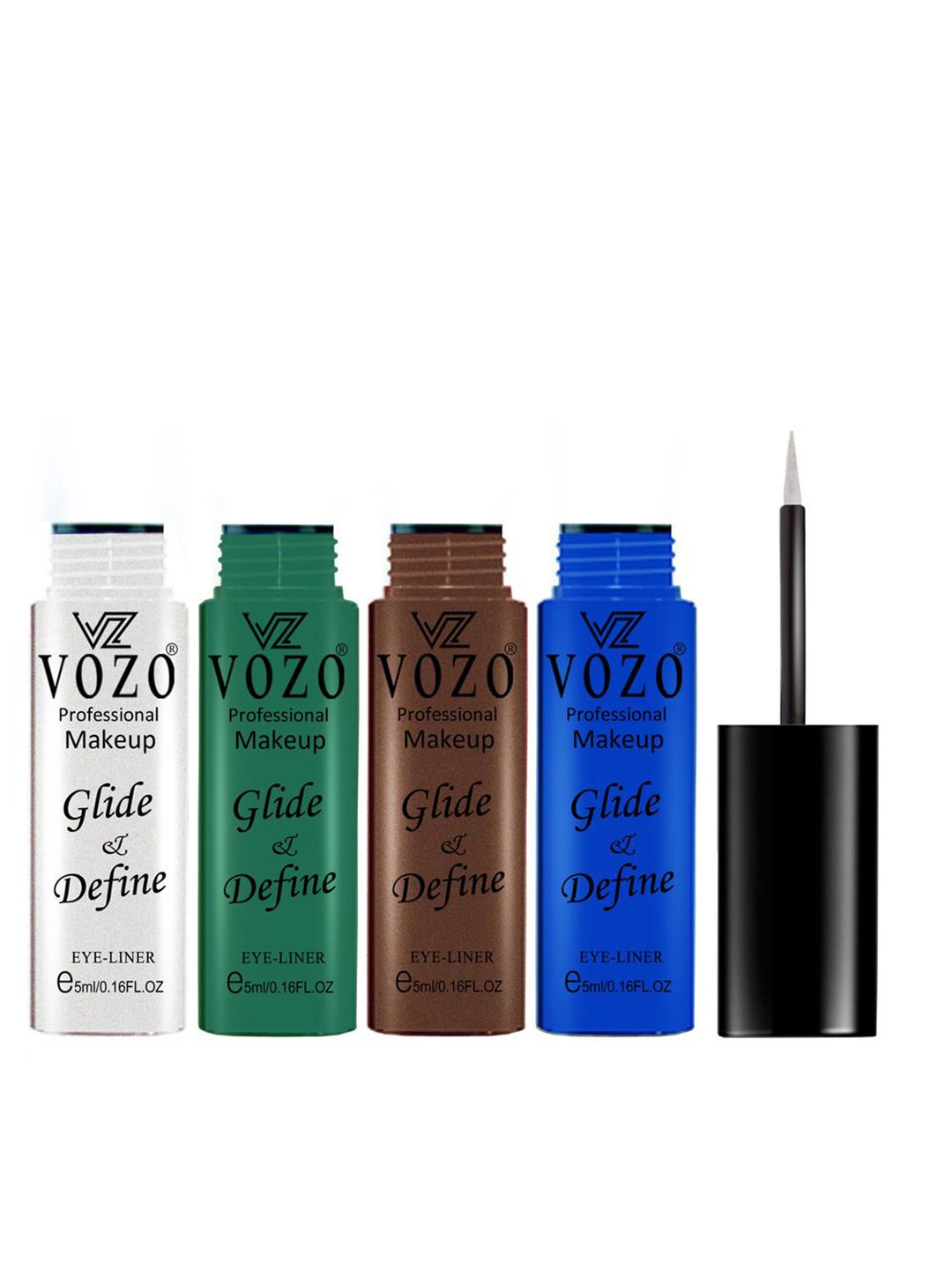 VOZO Set Of 4 Glide & Define Waterproof Liquid Eyeliner - 5 ml Each - 01 - 05 - 06 - 08-image-18