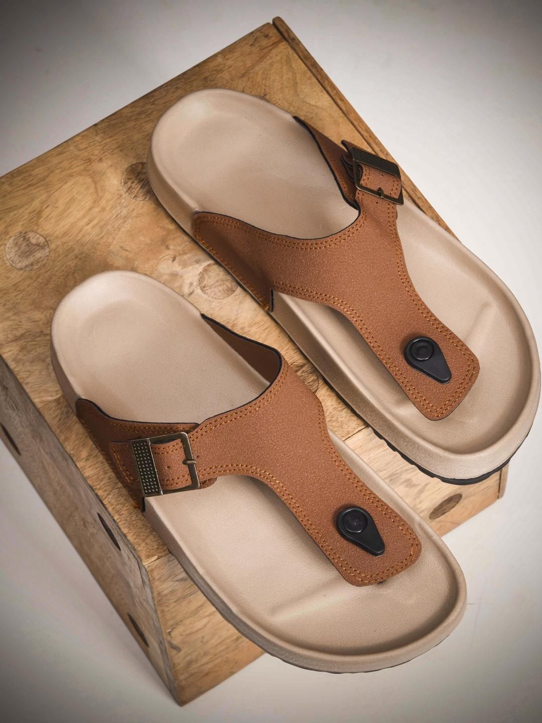 COGS Men Brown Synthetic Flip Flops-picture-52