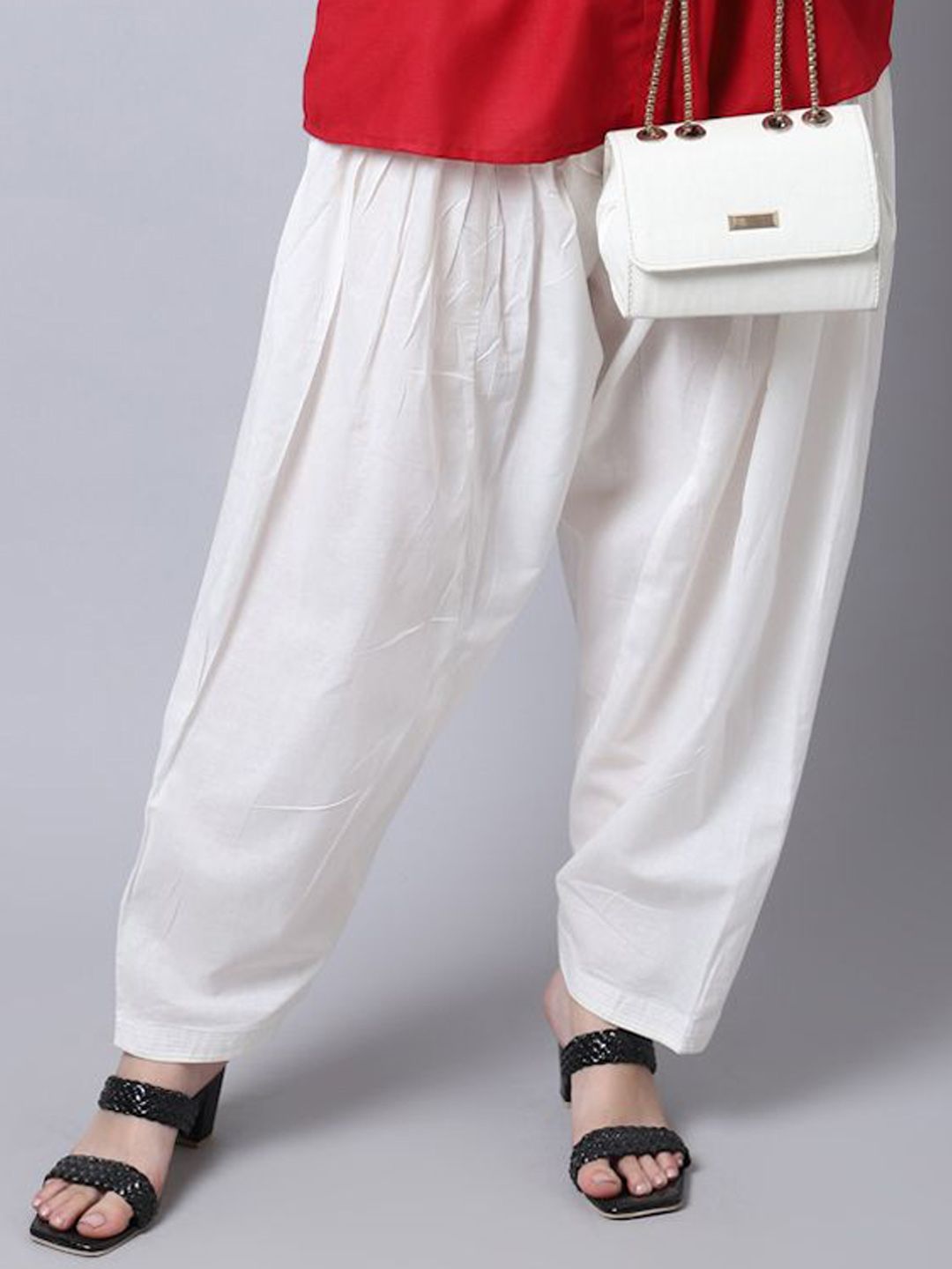 Miaz Lifestyle Women Loose Fit Cotton Patiala Salwar