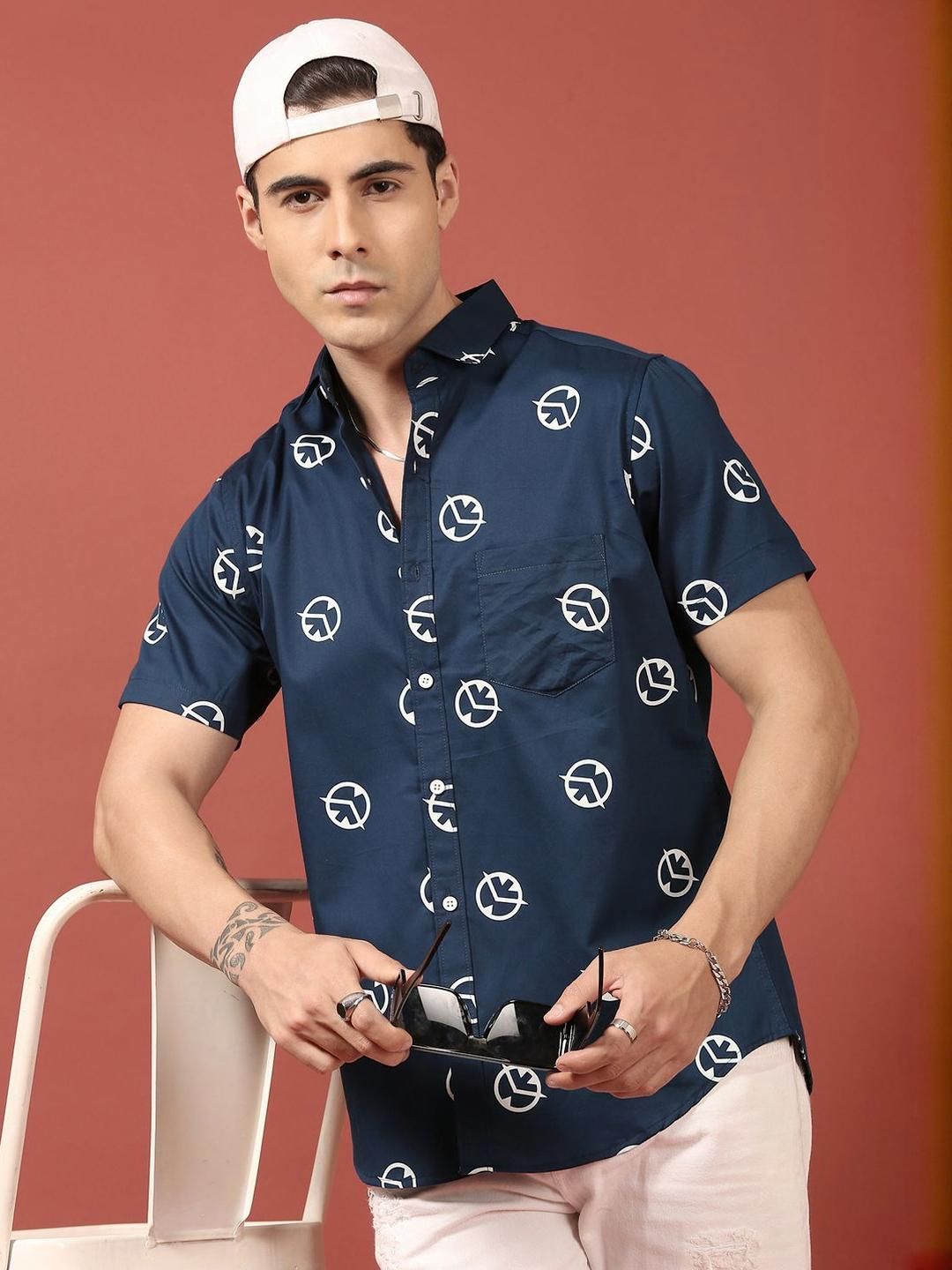 THE BEETEL HOUSE Men Relaxed Printed Casual Shirt-picture-22