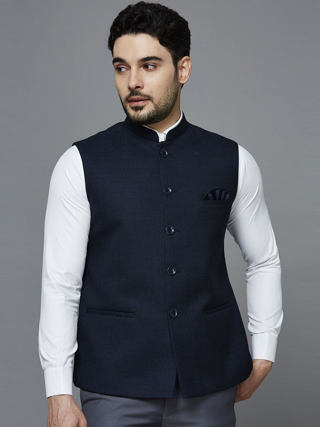 ESSAS club Self Design Nehru Jacket-picture-49
